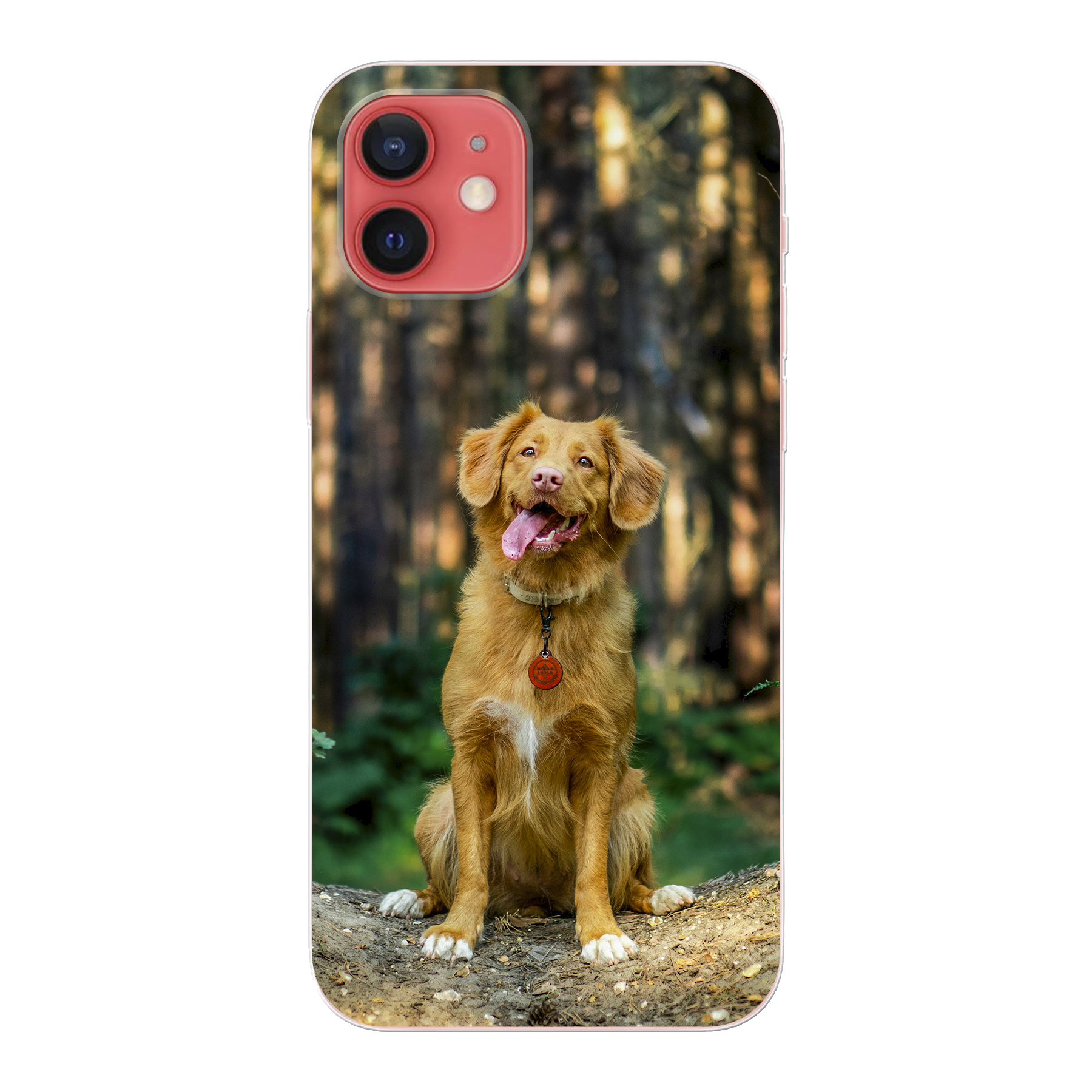 Apple iPhone 12 / iPhone 12 Pro Soft case (back printed, transparent)