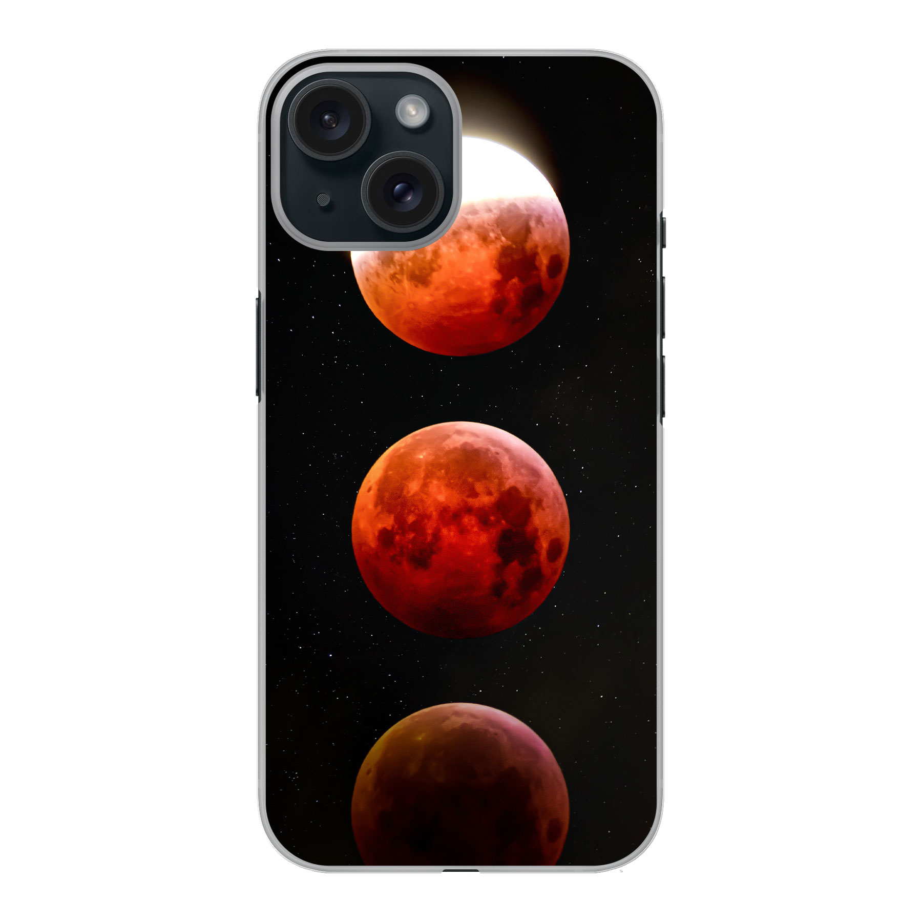 Apple iPhone 15 Hard case (back printed, transparent)