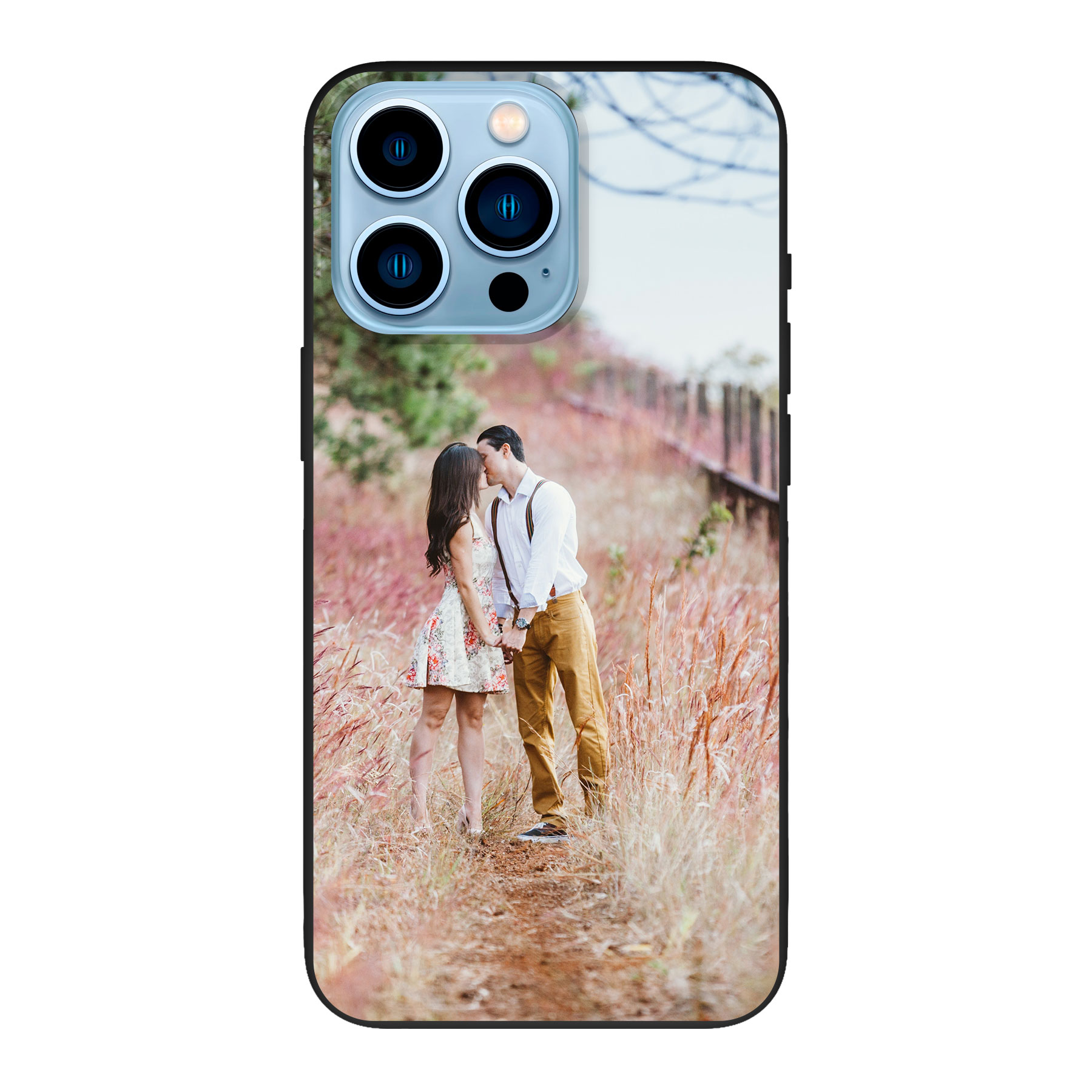 Apple iPhone 13 Pro Max Biodegradable case (back printed, black)