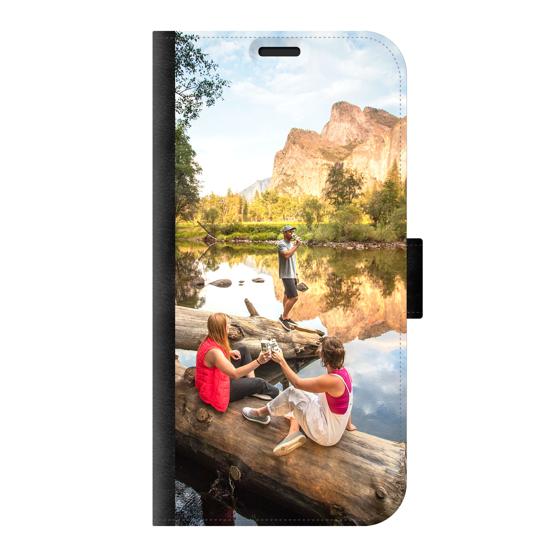 Apple iPhone 13 Wallet case (front printed, black)