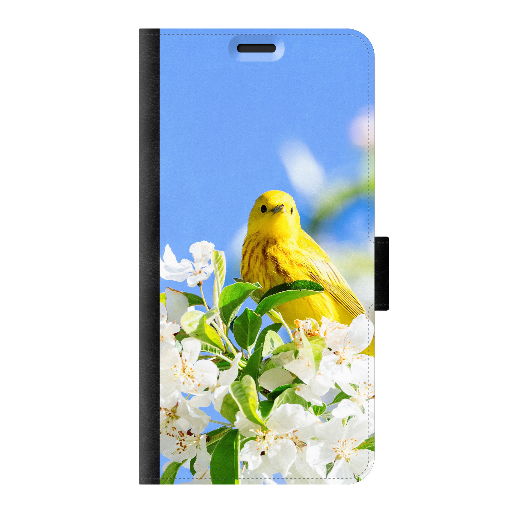 Samsung Galaxy S22 Wallet case (front printed, black)