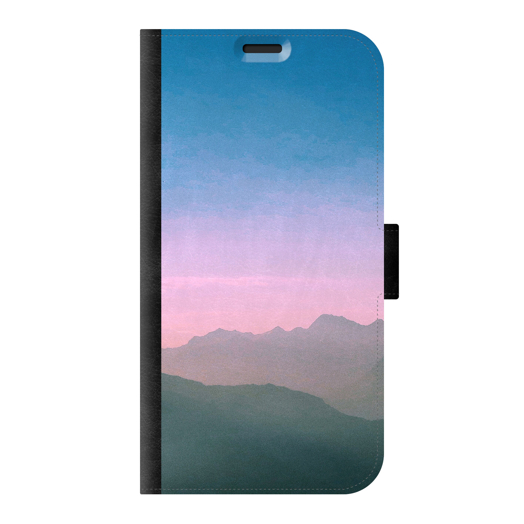 Apple iPhone Xs Max Wallet case (front printed, black)