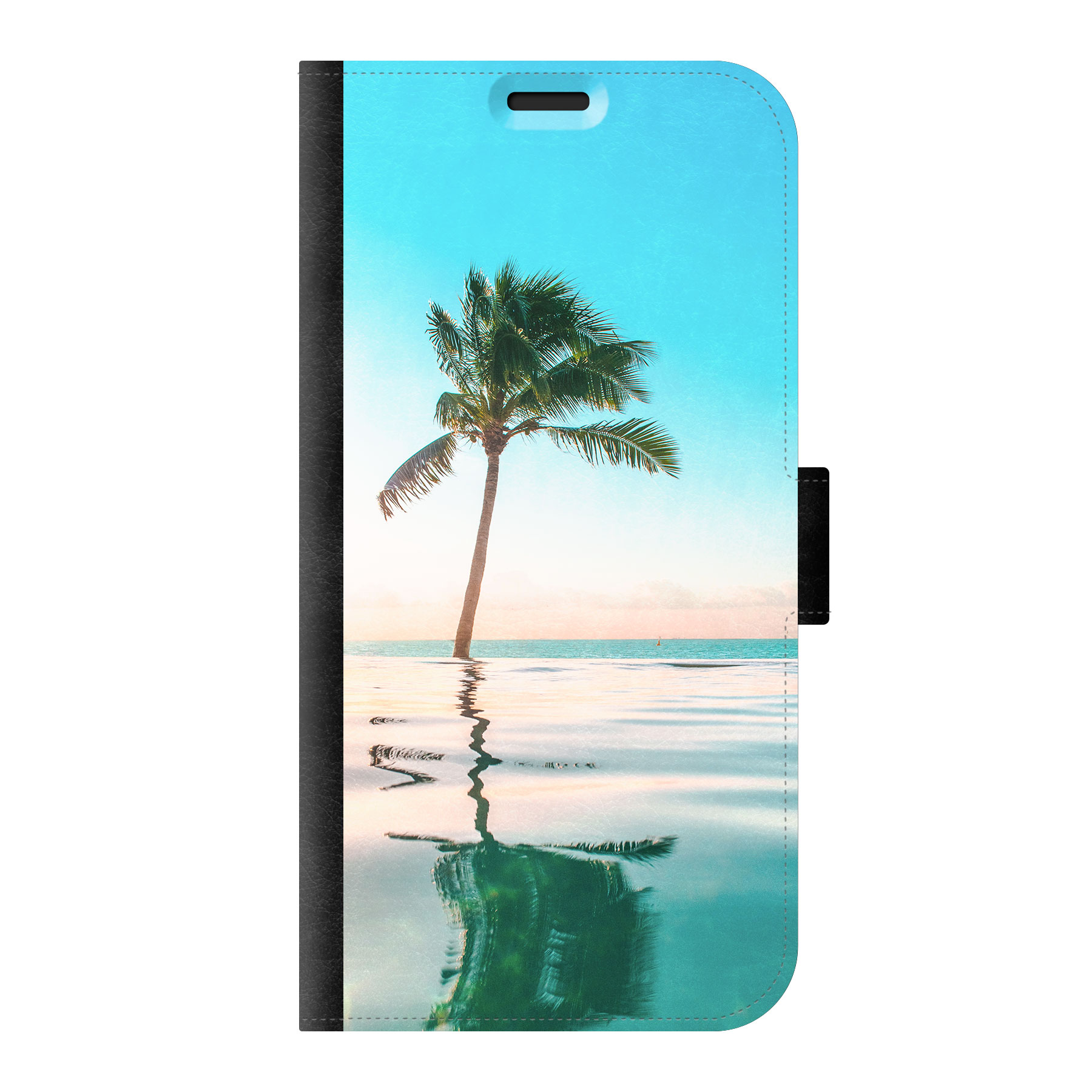 Apple iPhone 13 mini Wallet case (front printed, black)