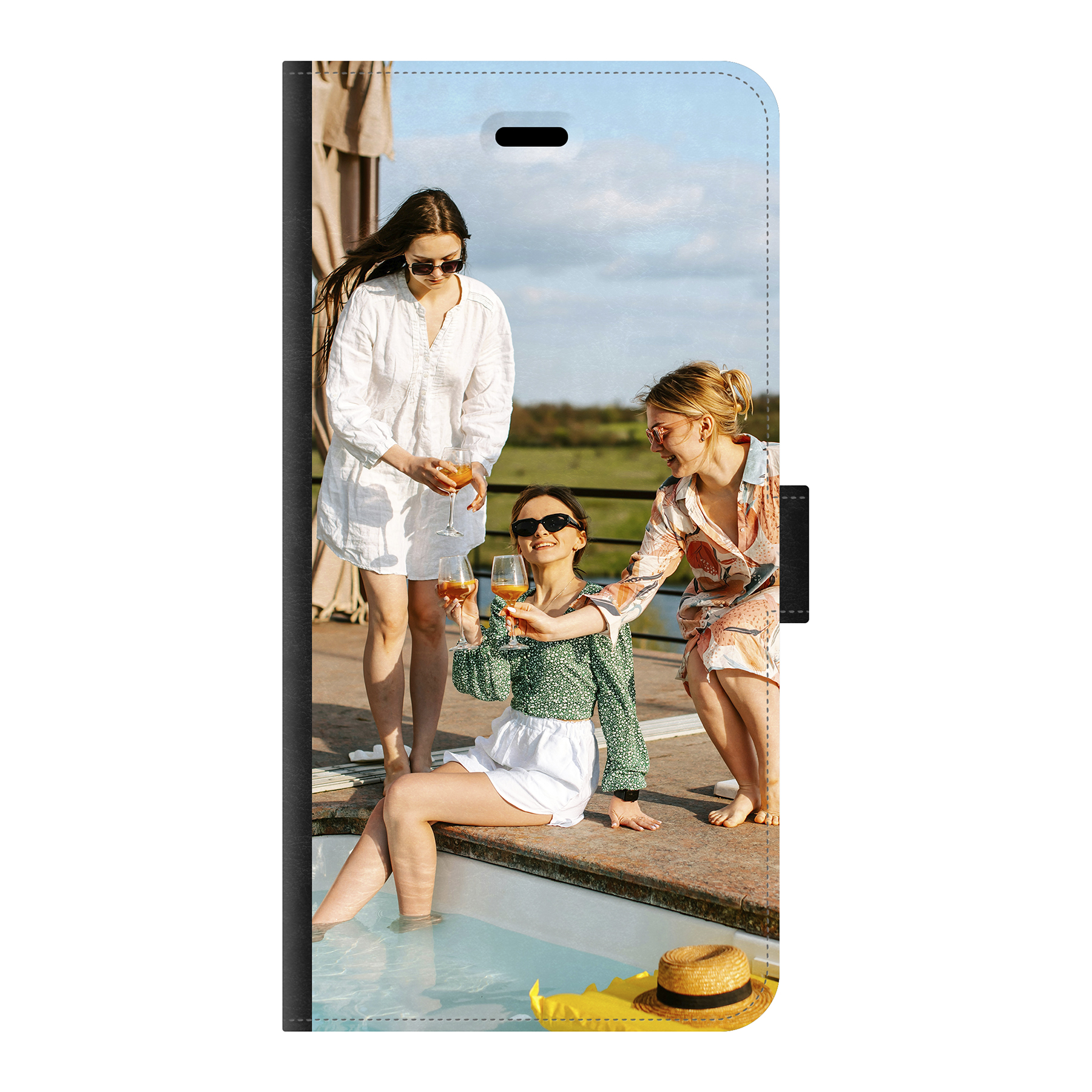 Apple iPhone 6 Plus / iPhone 6s plus Wallet case (front printed, black)