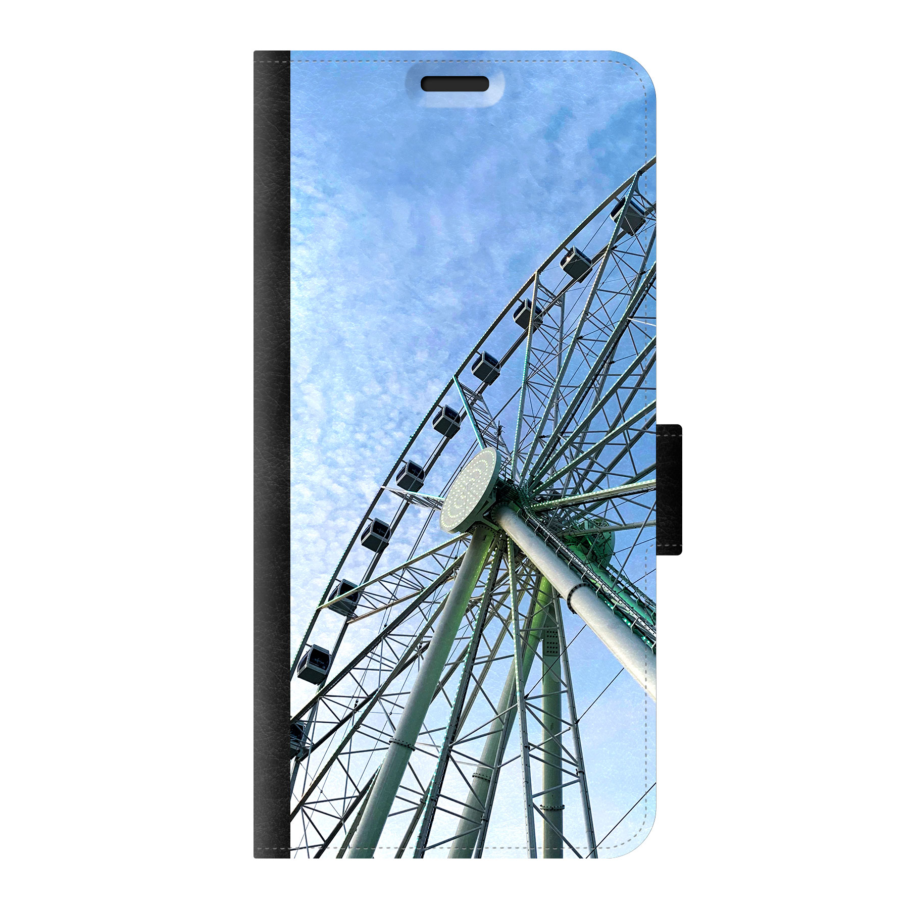 Samsung Galaxy S20 Wallet case (front printed, black)