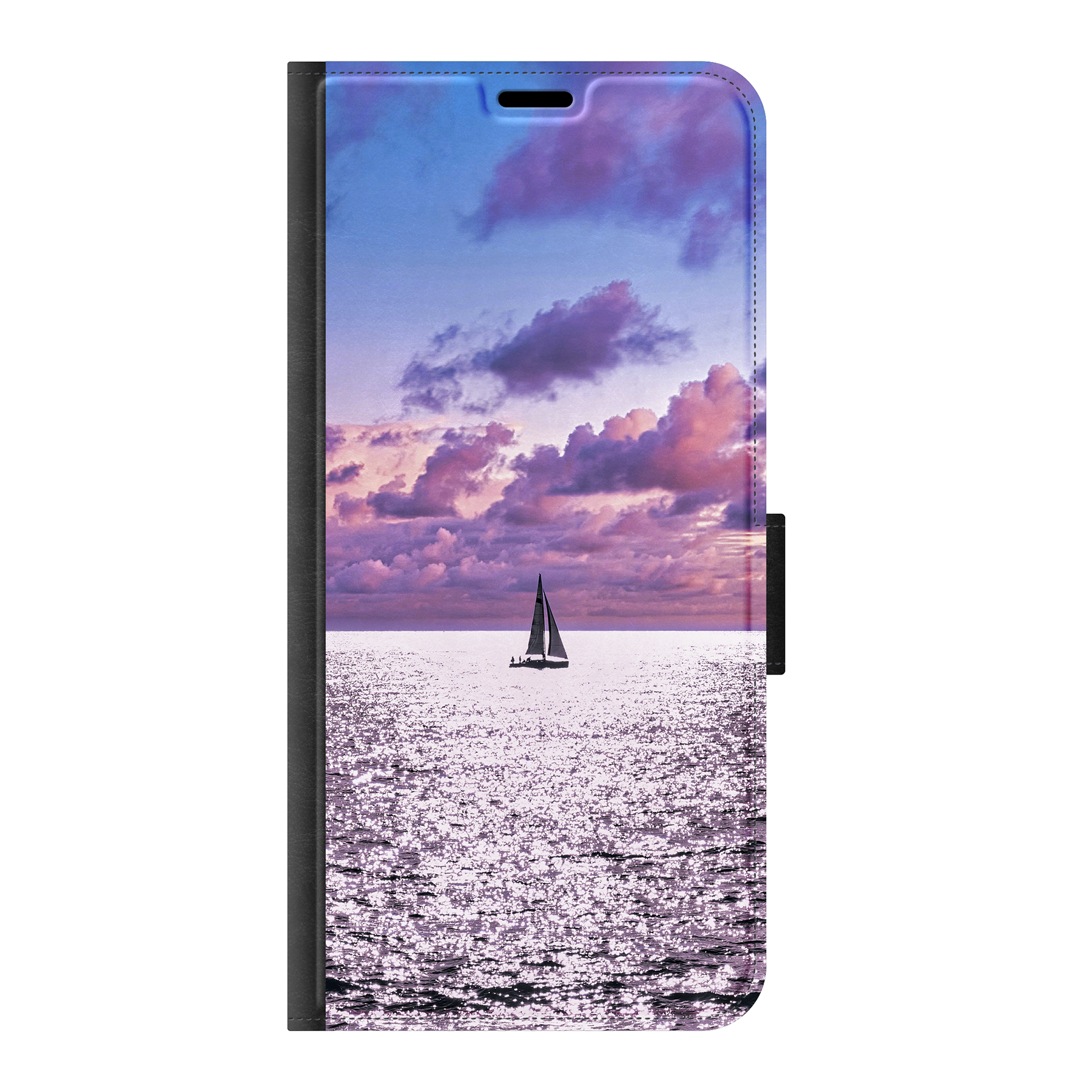 Samsung Galaxy S24 FE Wallet case (front printed, black)