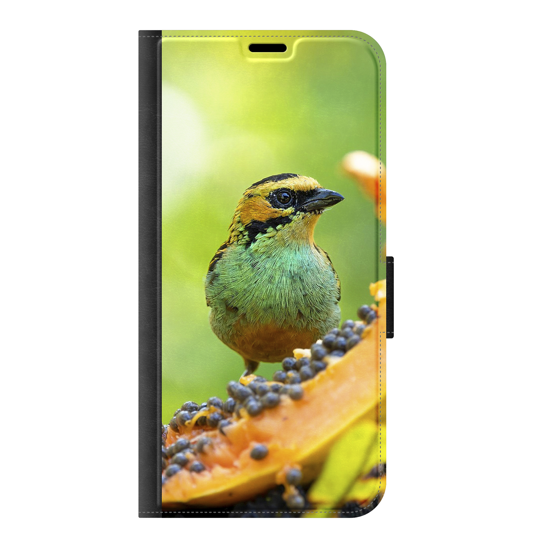 Samsung Galaxy S25 Edge Wallet case (front printed, black)