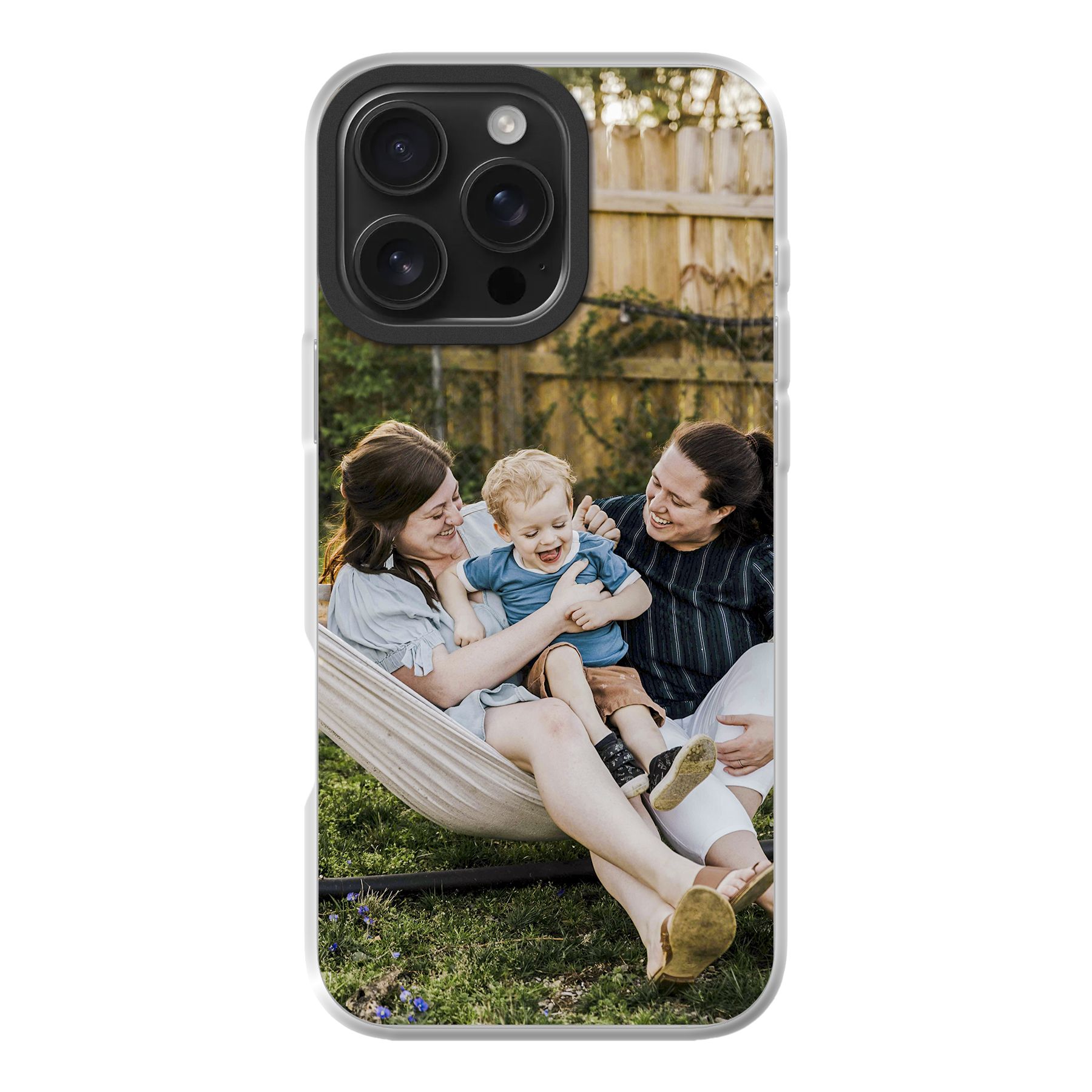 Apple iPhone 16 Pro Max Hybrid case with MagSafe (back printed, transparent)