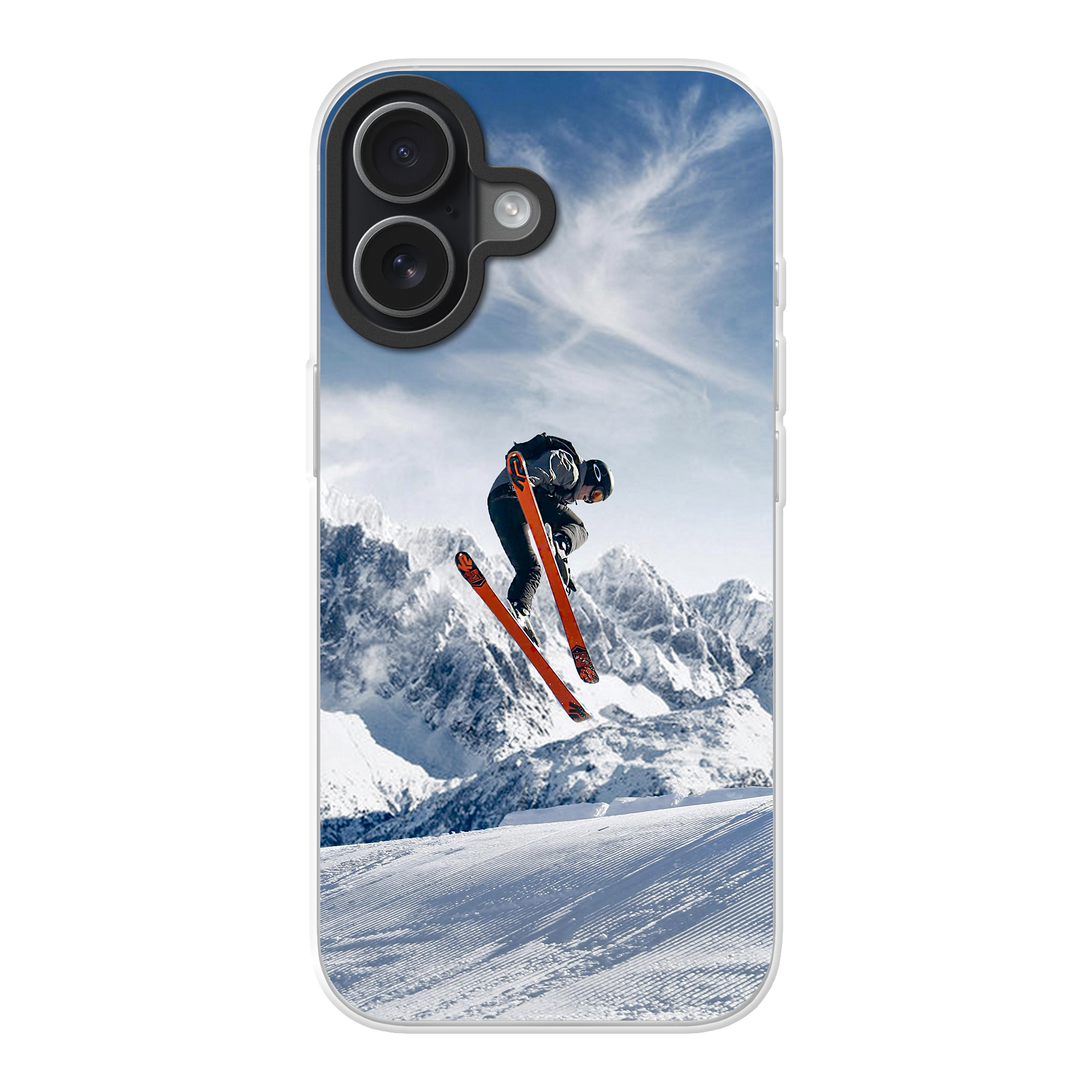 Apple iPhone 17 Hybrid case with MagSafe (back printed, transparent)