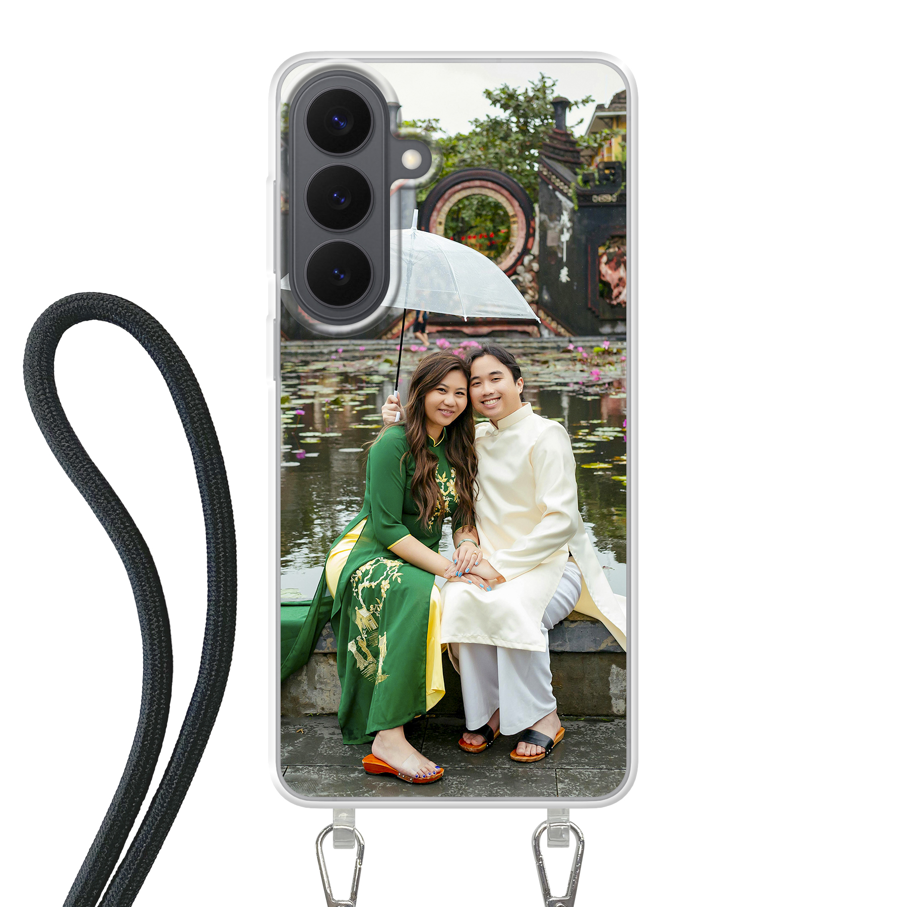 Samsung Galaxy S26 Plus Crossbody case (back printed, transparent)