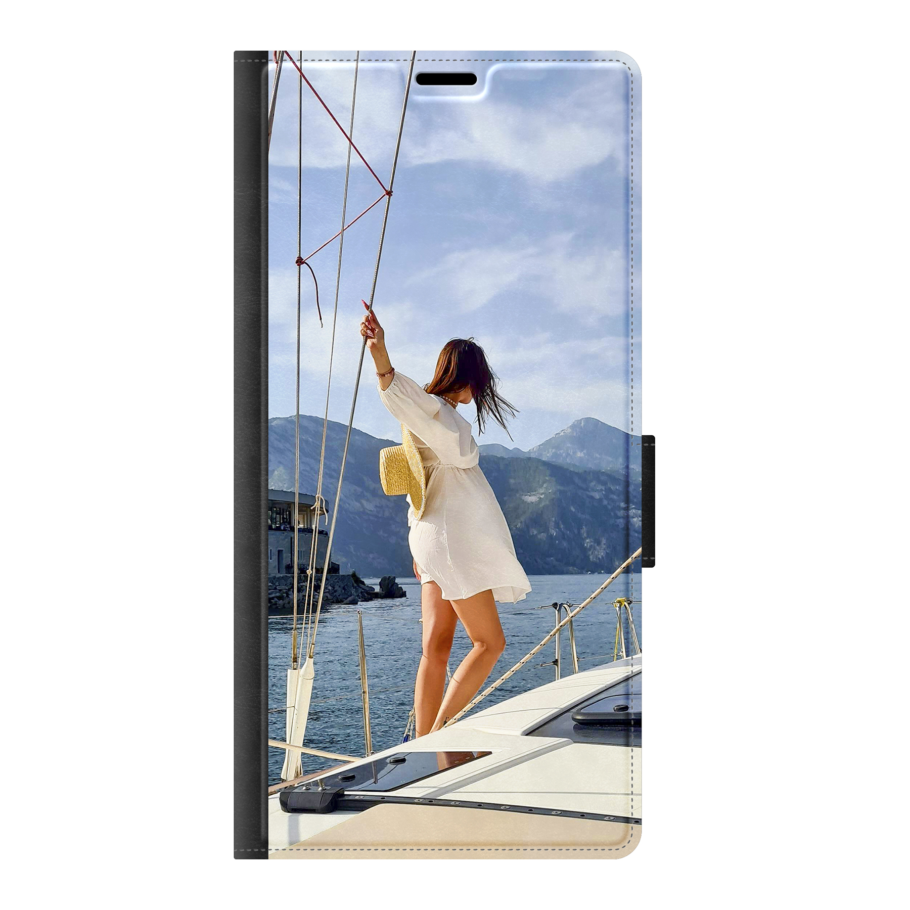 Samsung Galaxy S26 Ultra Wallet case (front printed, black)