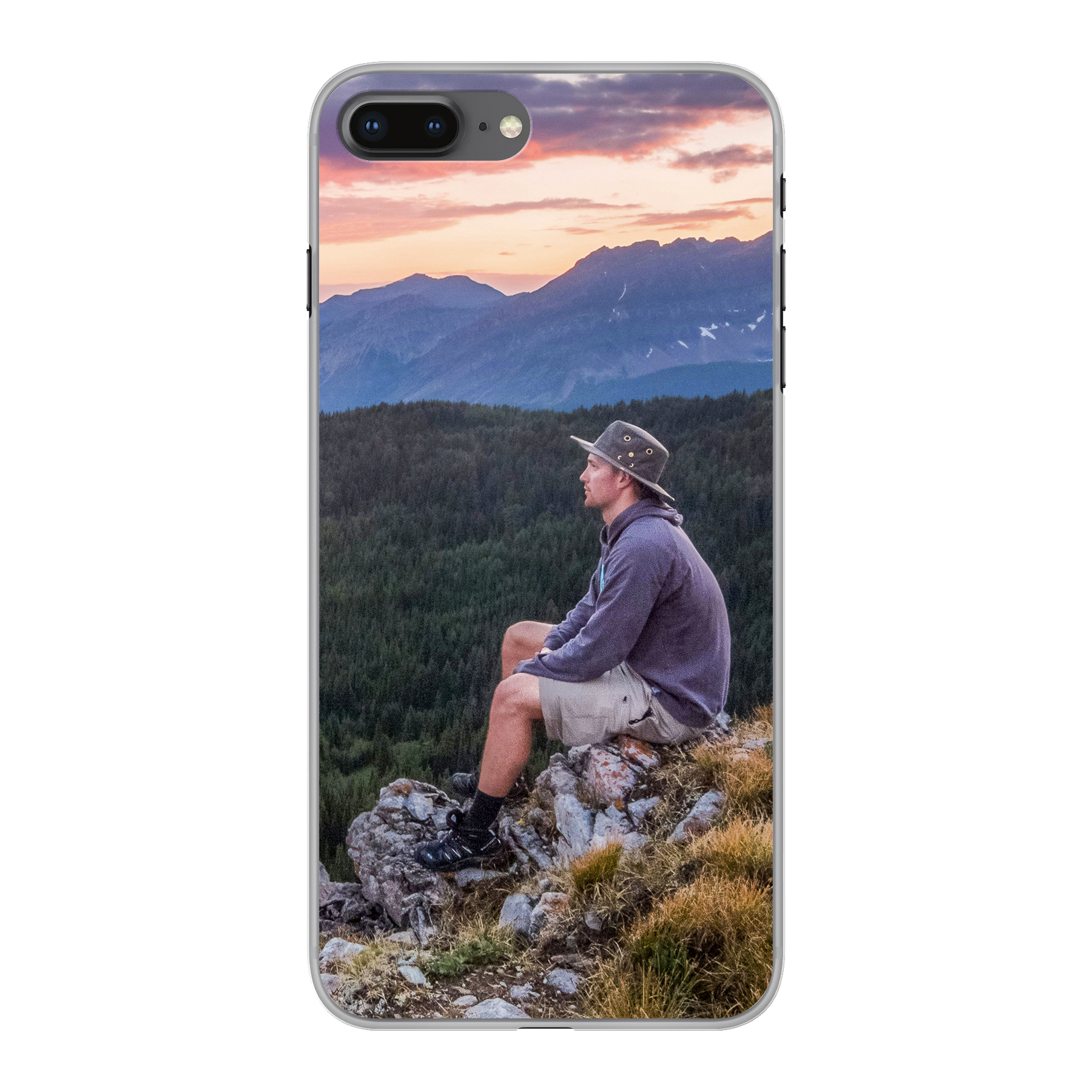Apple iPhone 7 Plus / 8 Plus Soft case (back printed, transparent)
