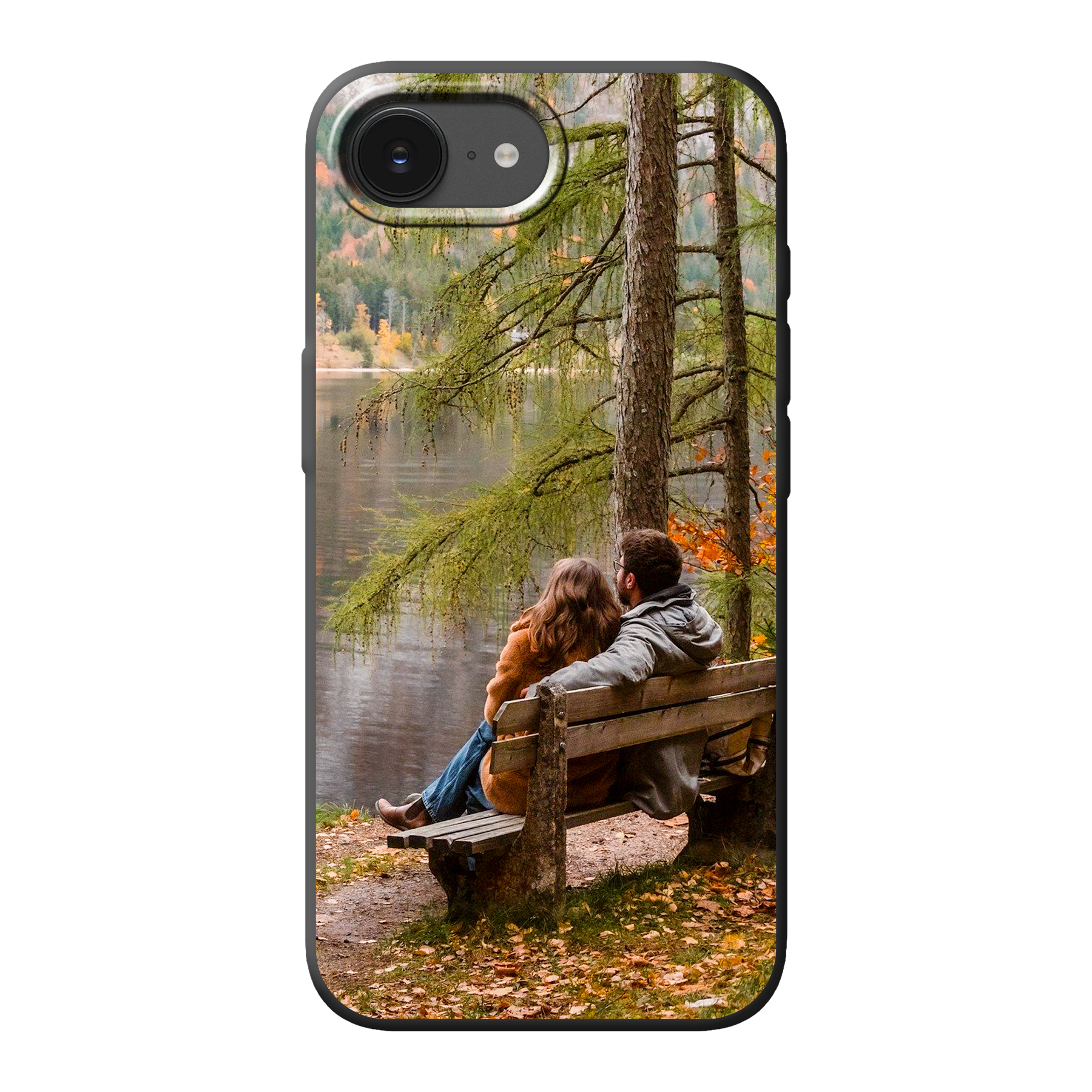 Apple iPhone 16e / iPhone 17e Biodegrable case (back printed, black)