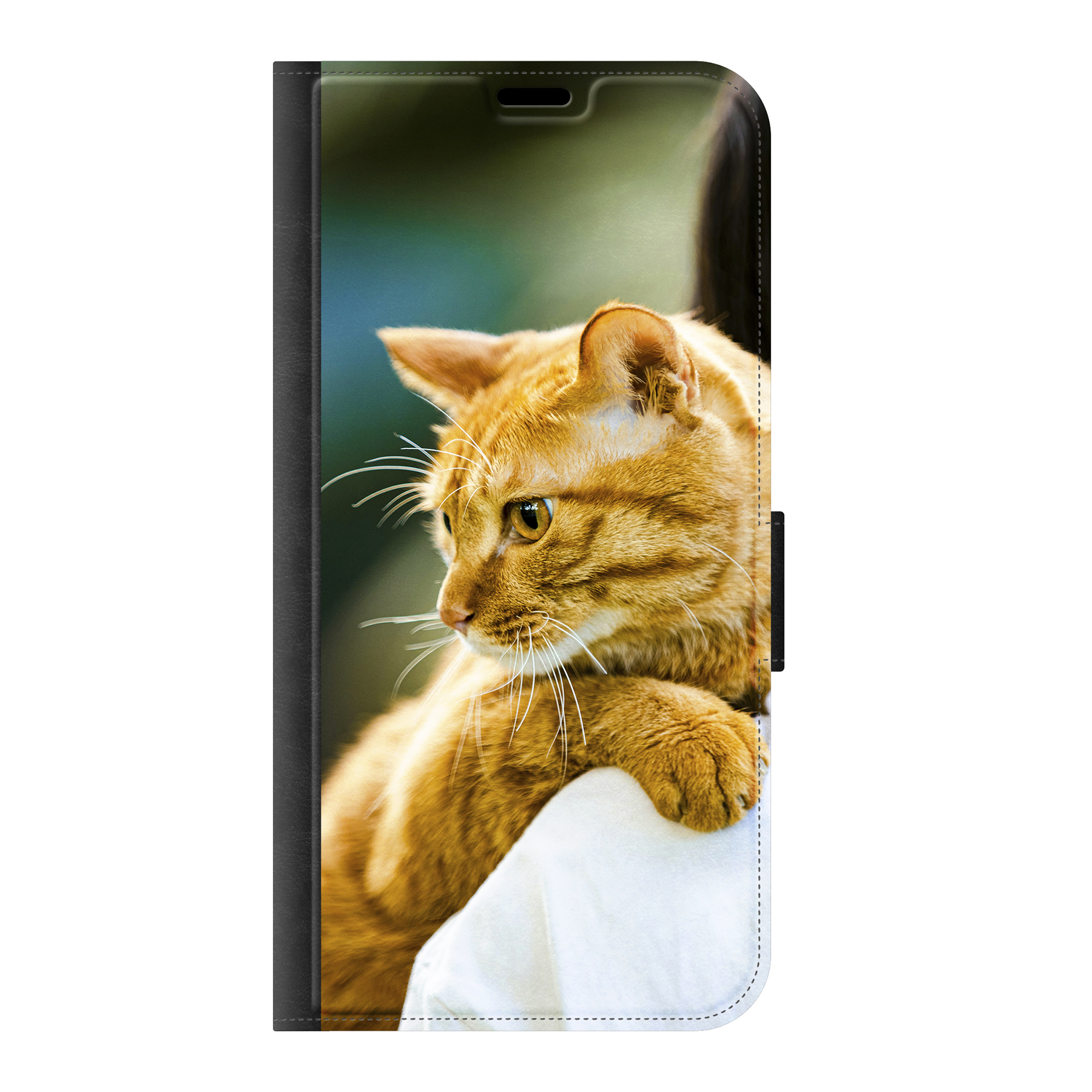 Samsung Galaxy A17 4G / A17 5G Wallet case (front printed, black)