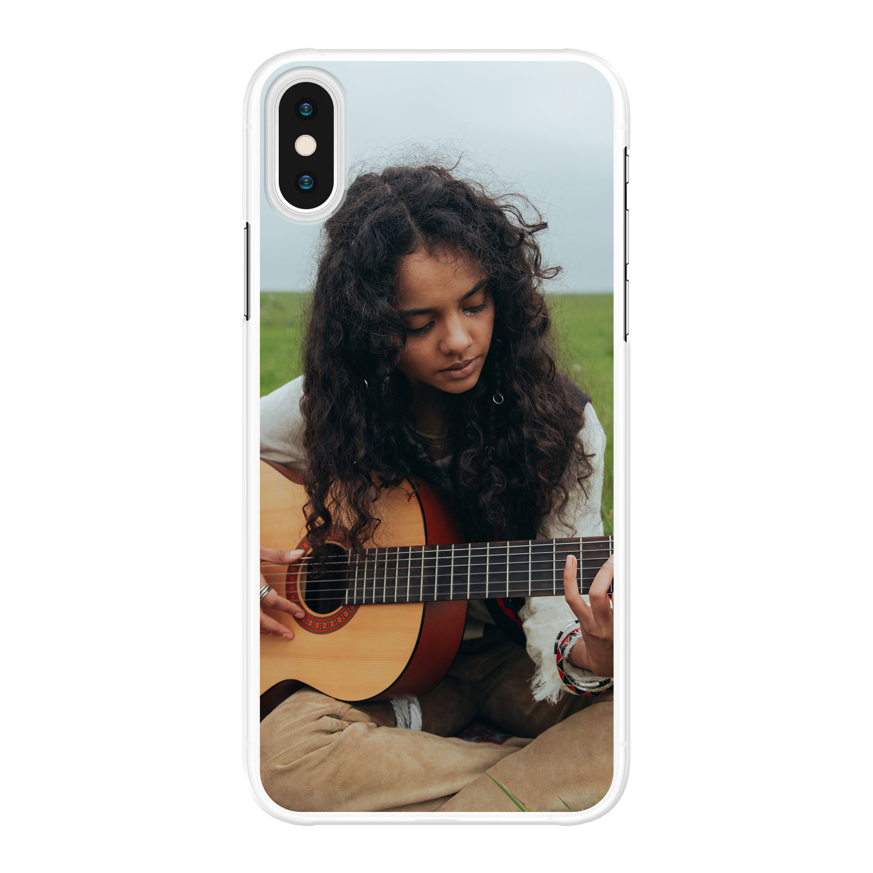 Apple iPhone X / Xs Hard case (back printed, transparent)