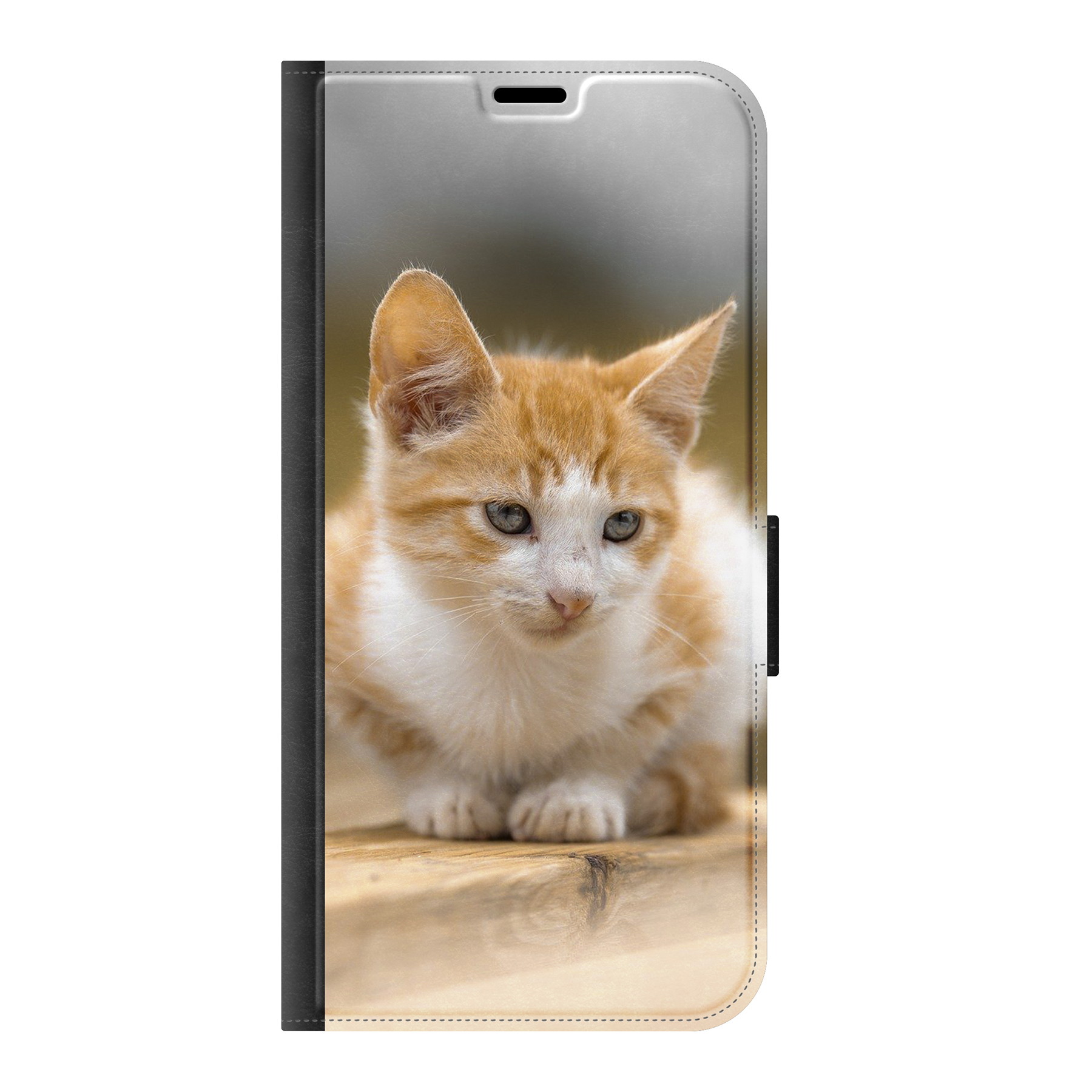 Samsung Galaxy A37 Wallet case (front printed, black)