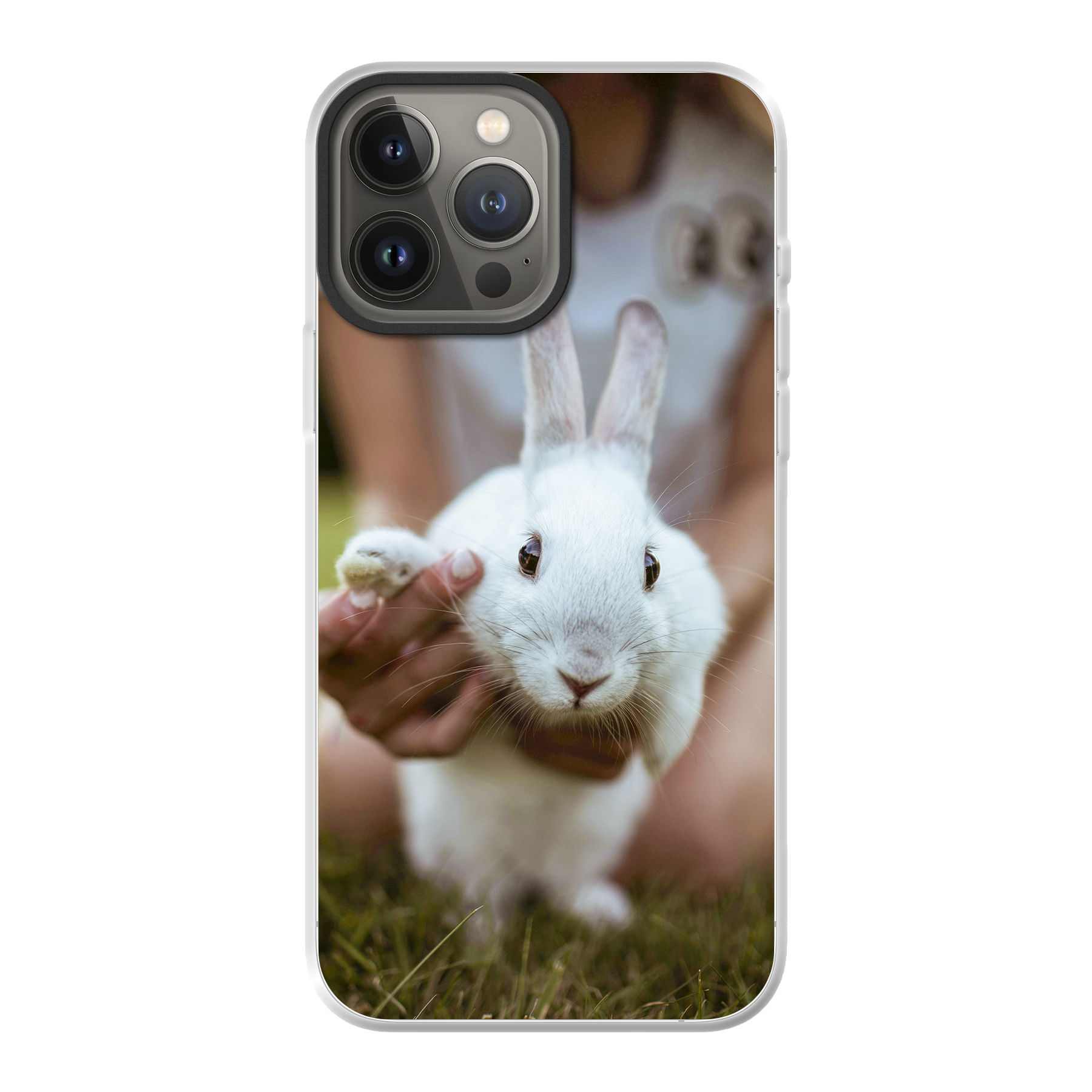 Apple iPhone 13 Pro Max Hybrid case with MagSafe (back printed, transparent)