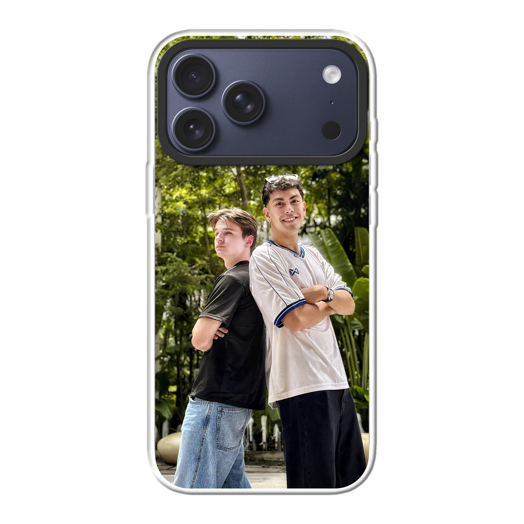 Apple iPhone 17 Pro Max Hybrid case with MagSafe (back printed, transparent)