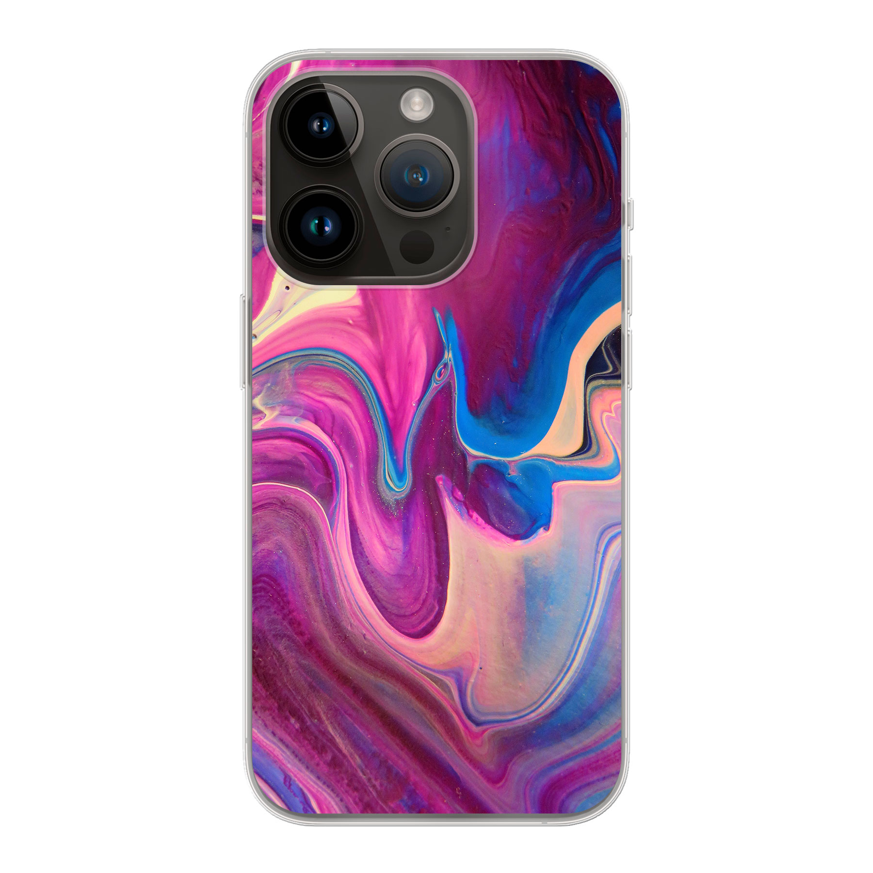 Apple iPhone 14 Pro Soft case (back printed, transparent)