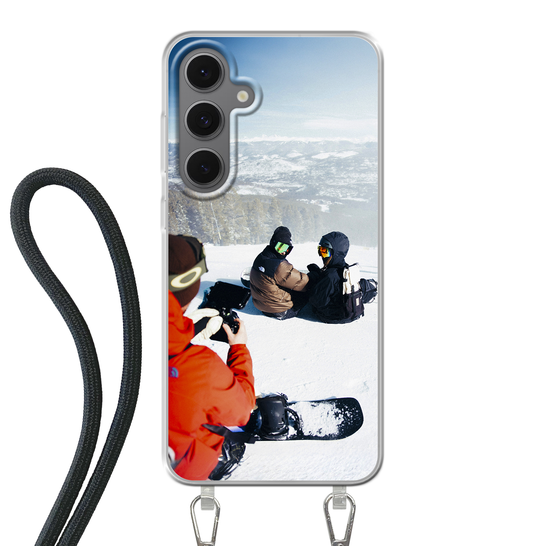 Samsung Galaxy S24 FE Crossbody case (back printed, transparent)