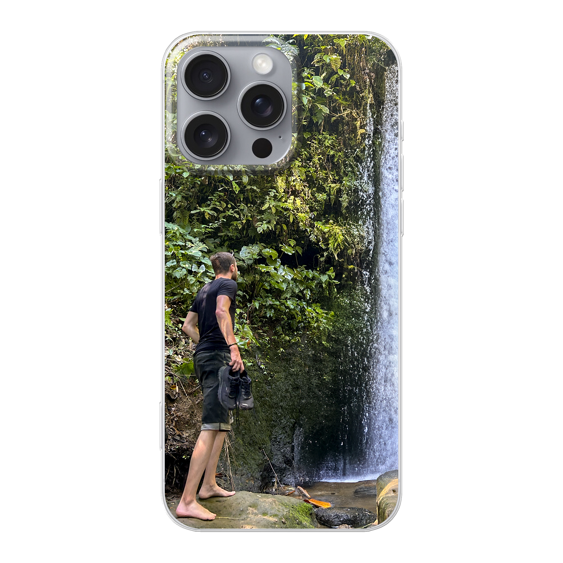 Apple iPhone 16 Pro Max Soft case (back printed, transparent)