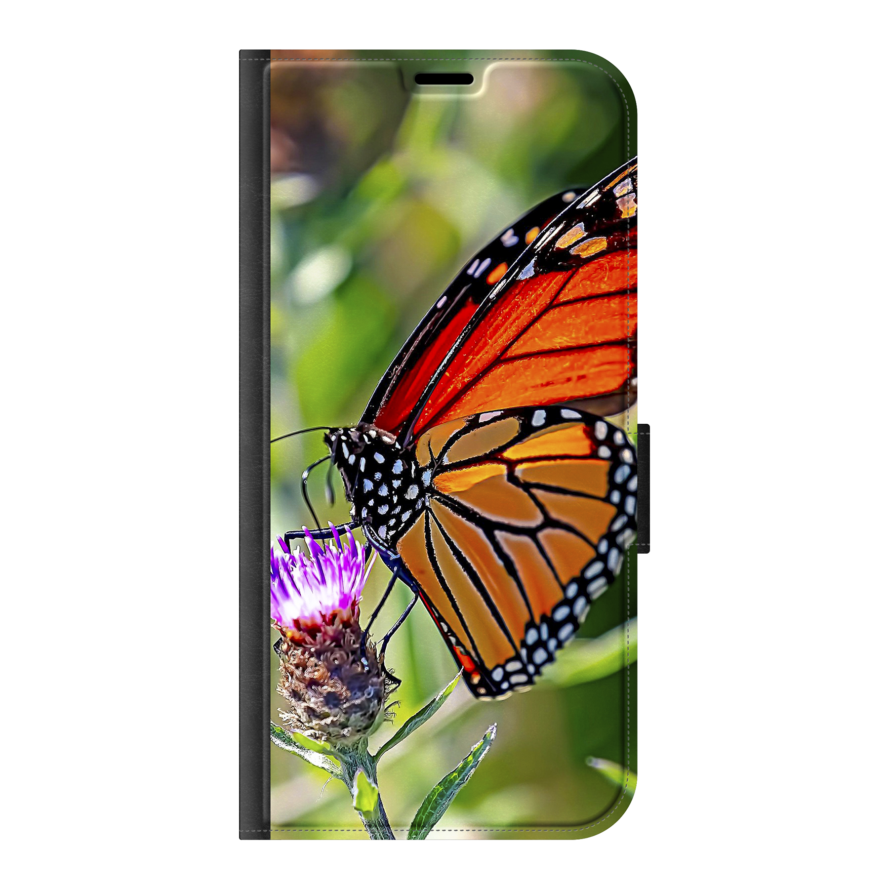 Apple iPhone 17 Pro Max Wallet case (front printed, black)