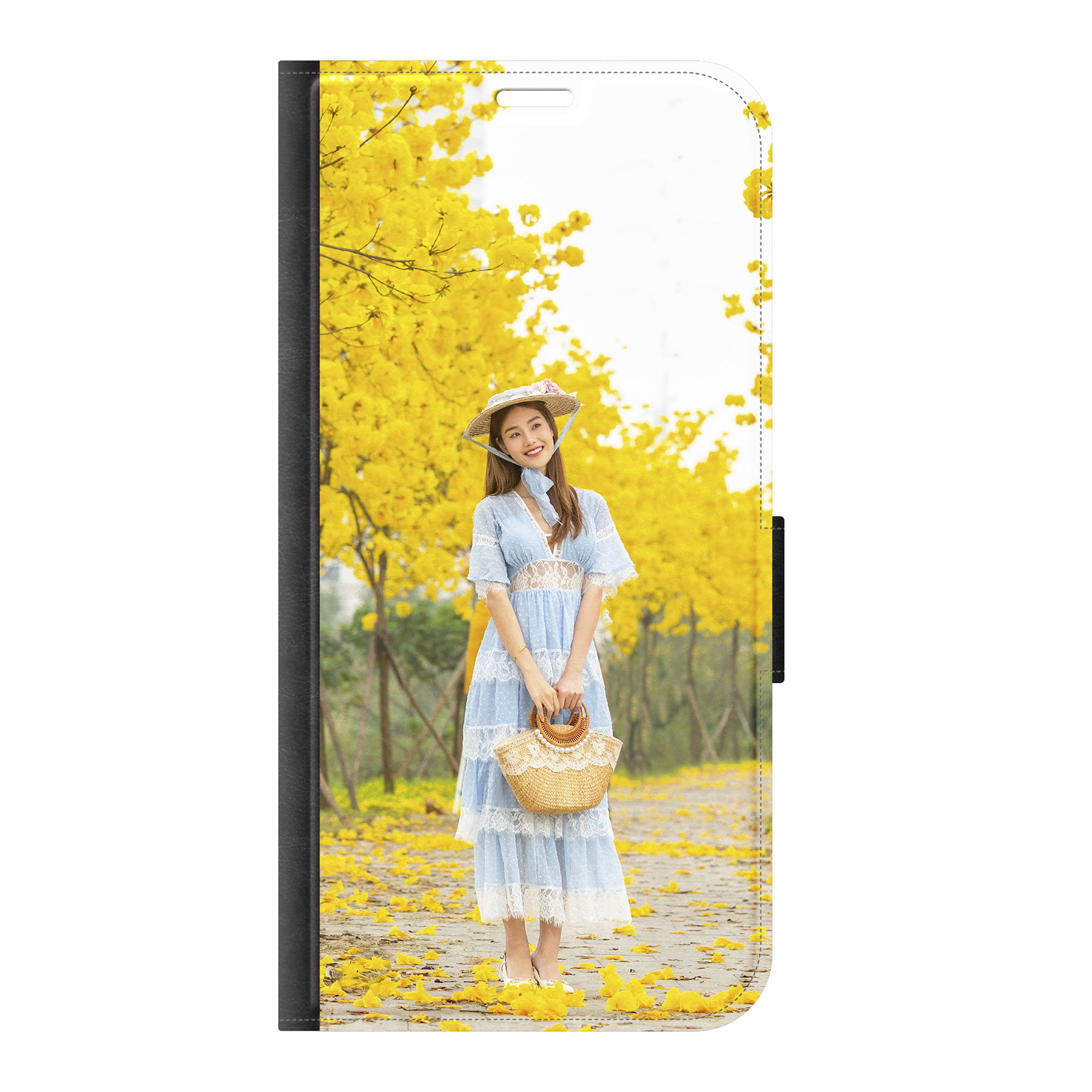 Samsung Galaxy S25 Plus Wallet case (front printed, black)