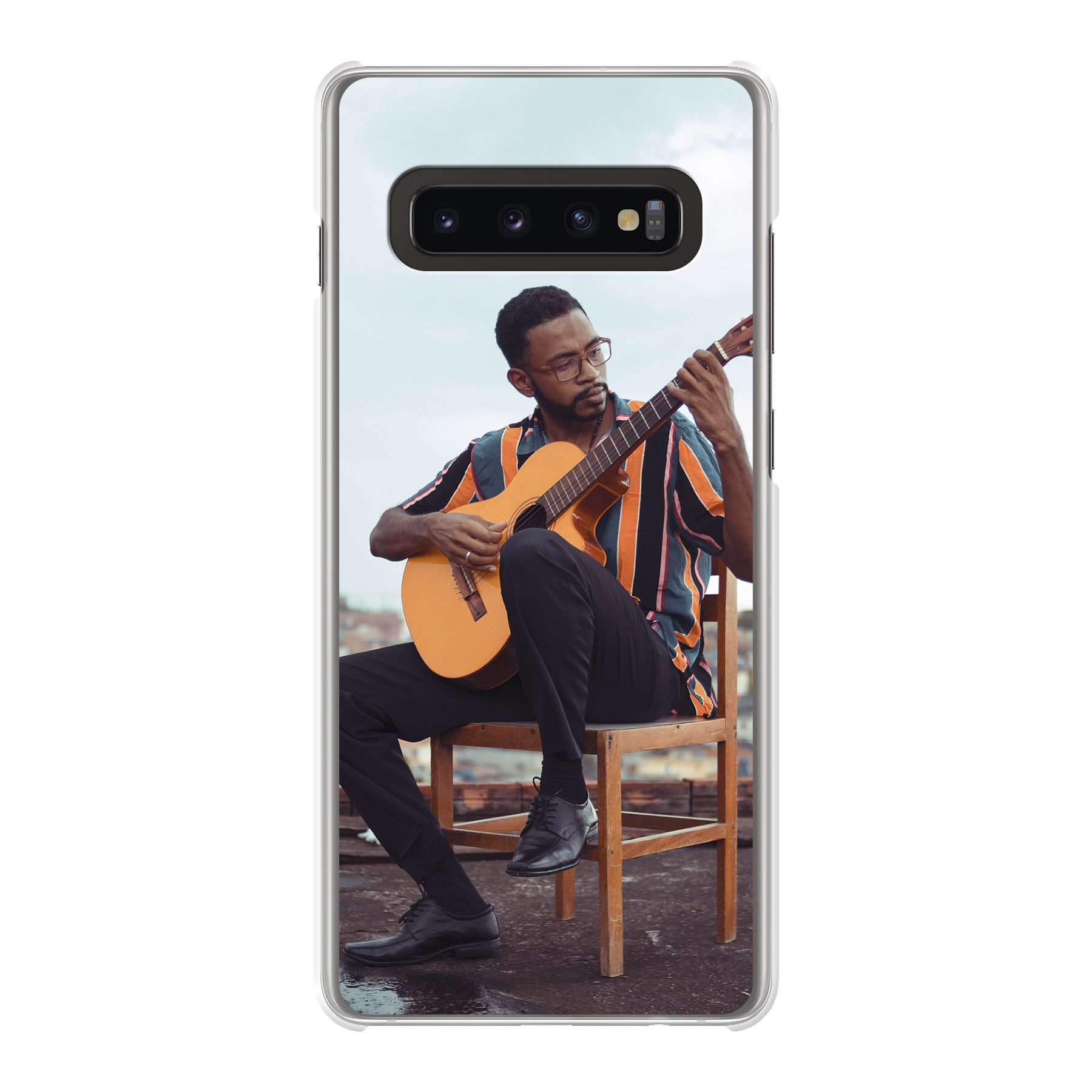 Samsung Galaxy S10 Hard case (back printed, transparent)