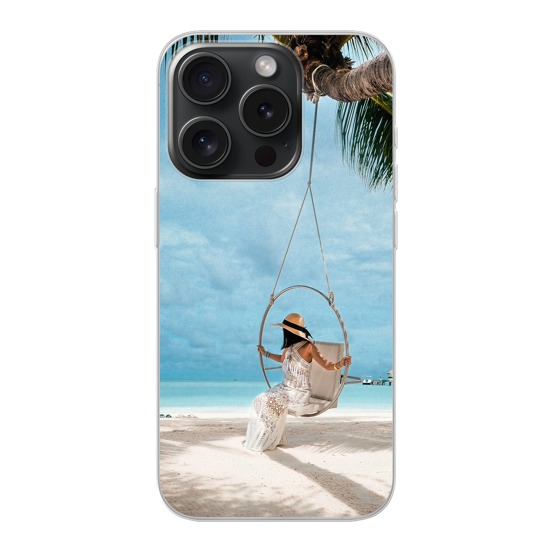 Apple iPhone 15 Pro Soft case (back printed, transparent)