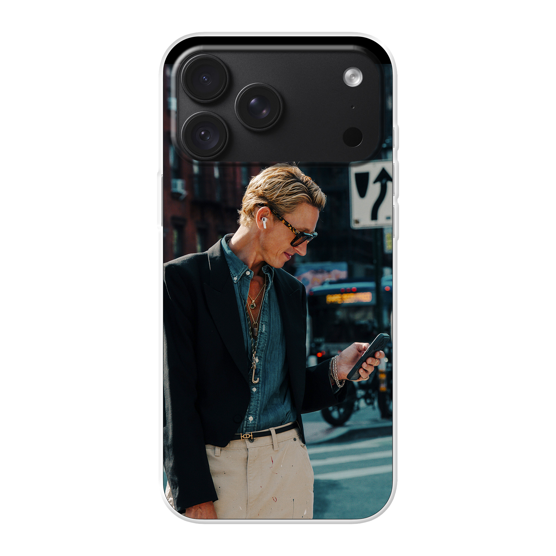Apple iPhone 18 Pro Max Soft case (back printed, transparent) 