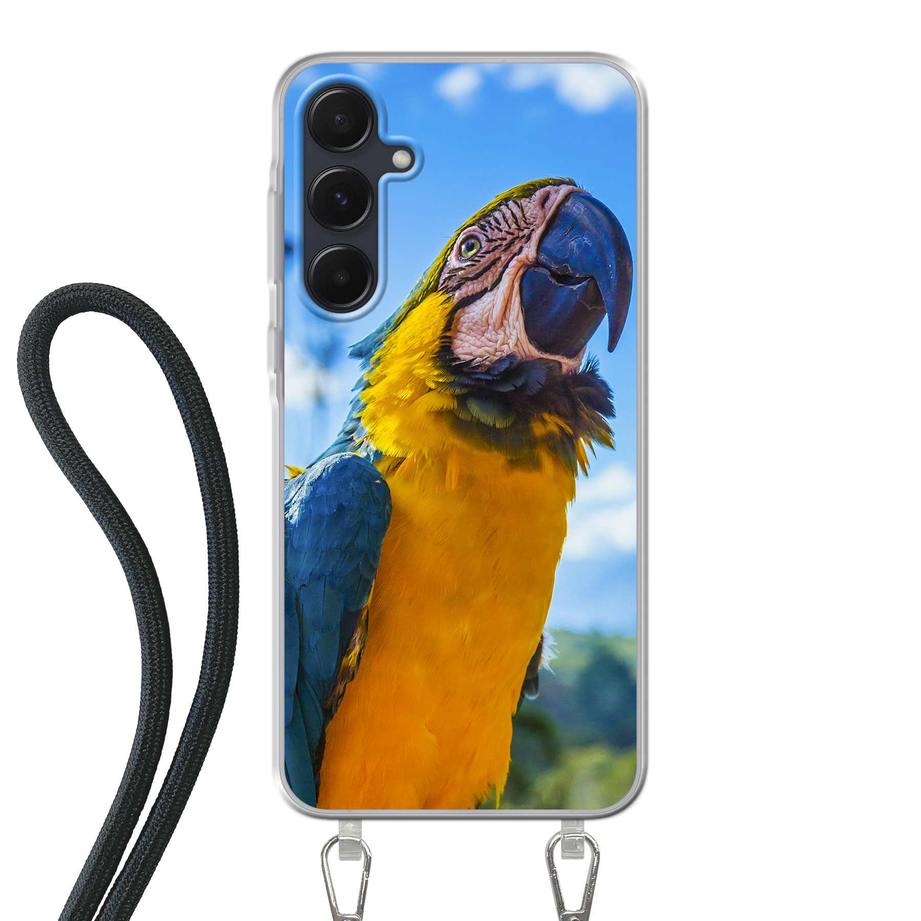 Samsung Galaxy A55 Crossbody case (back printed, transparent)