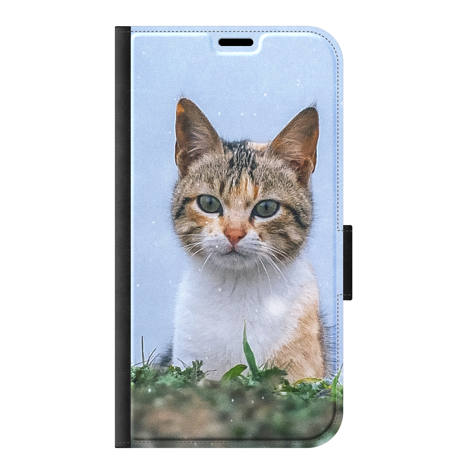 Apple iPhone 11 Wallet case (front printed, black)