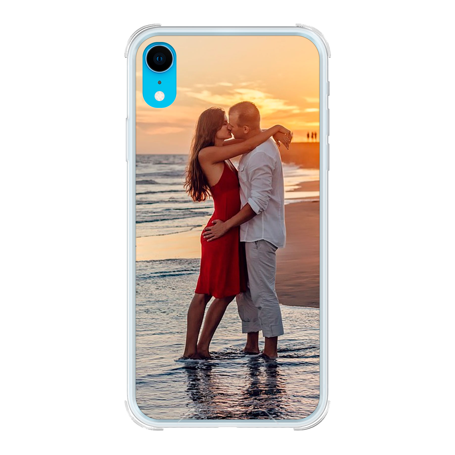Apple iPhone Xr Bumper case (back printed, transparent)