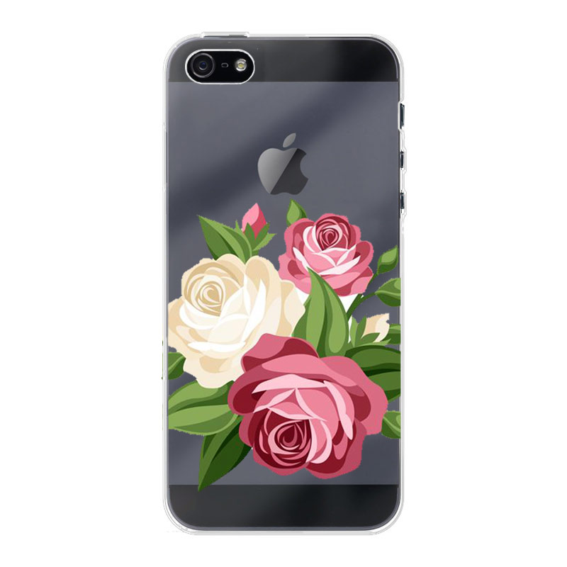 Apple iPhone 5 / 5s / SE (2016) Hard case (back printed, transparent)