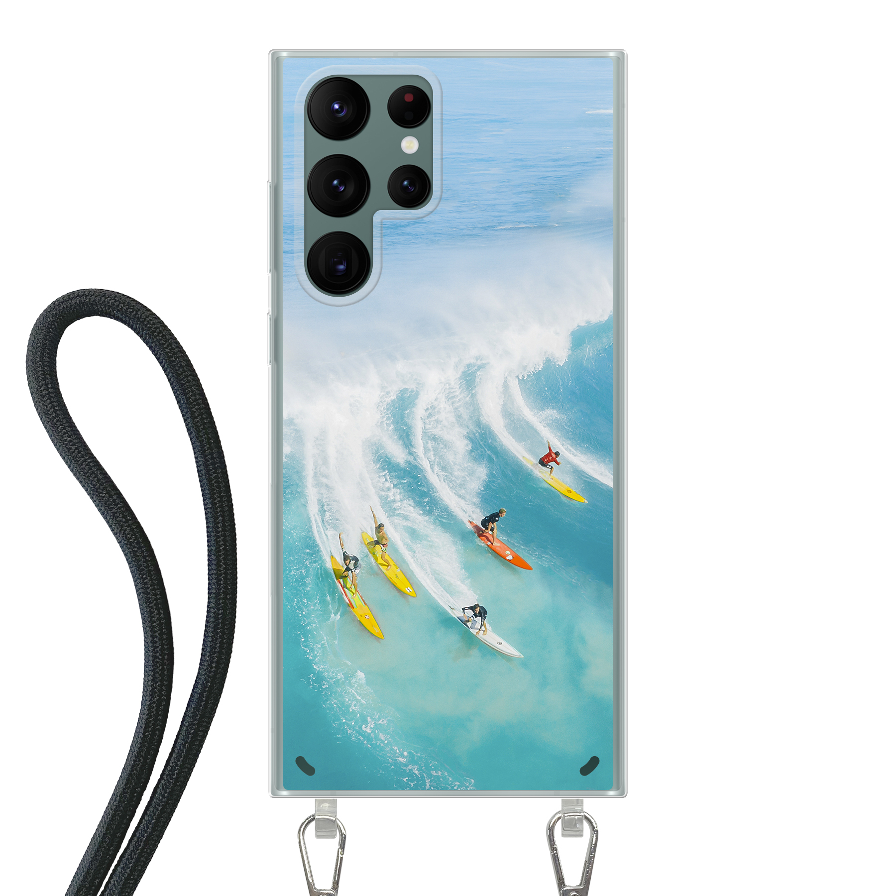 Samsung Galaxy S22 Ultra Crossbody case (back printed, transparent)