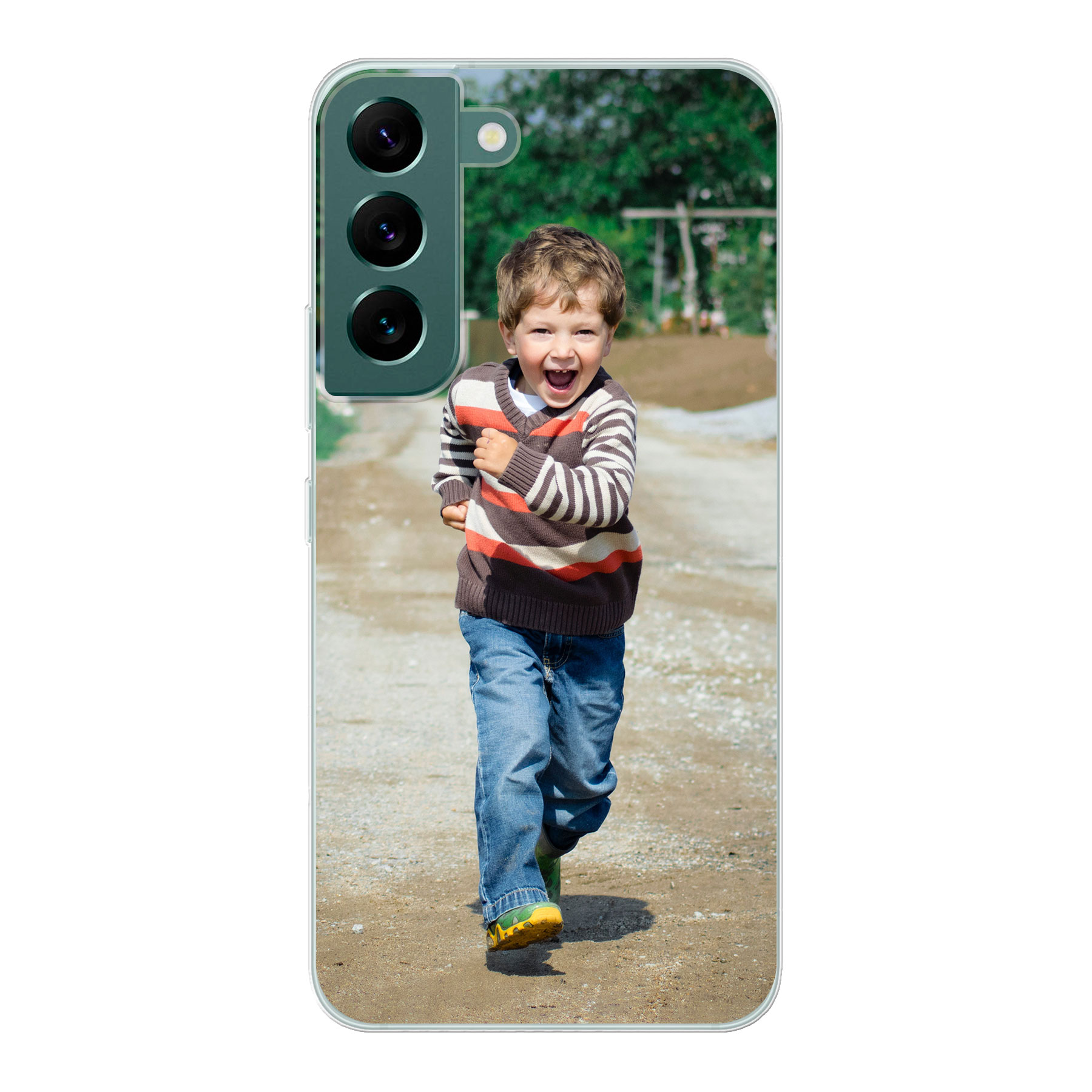 Samsung Galaxy S22 Soft case (back printed, transparent)