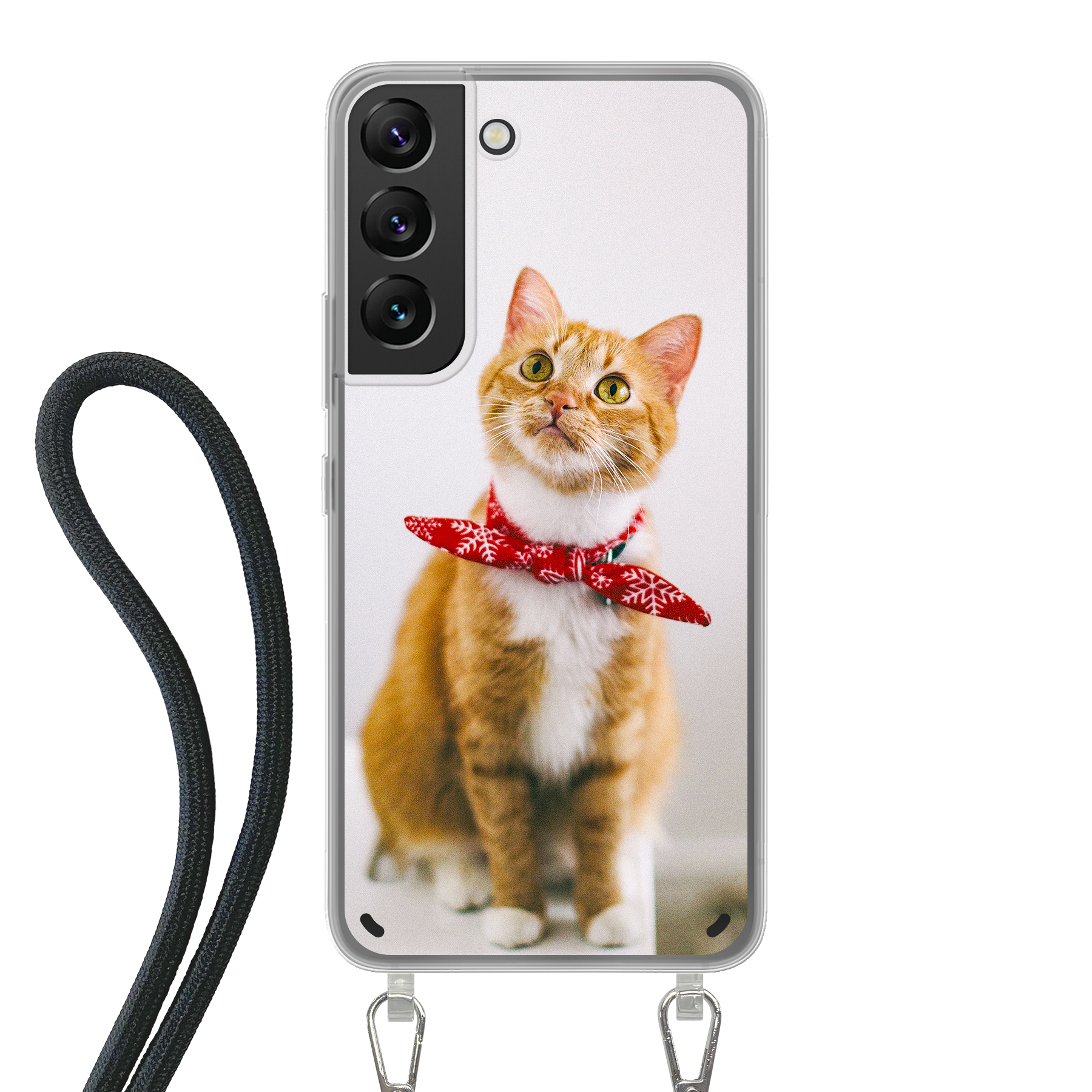 Samsung Galaxy S22 Crossbody case (back printed, transparent)