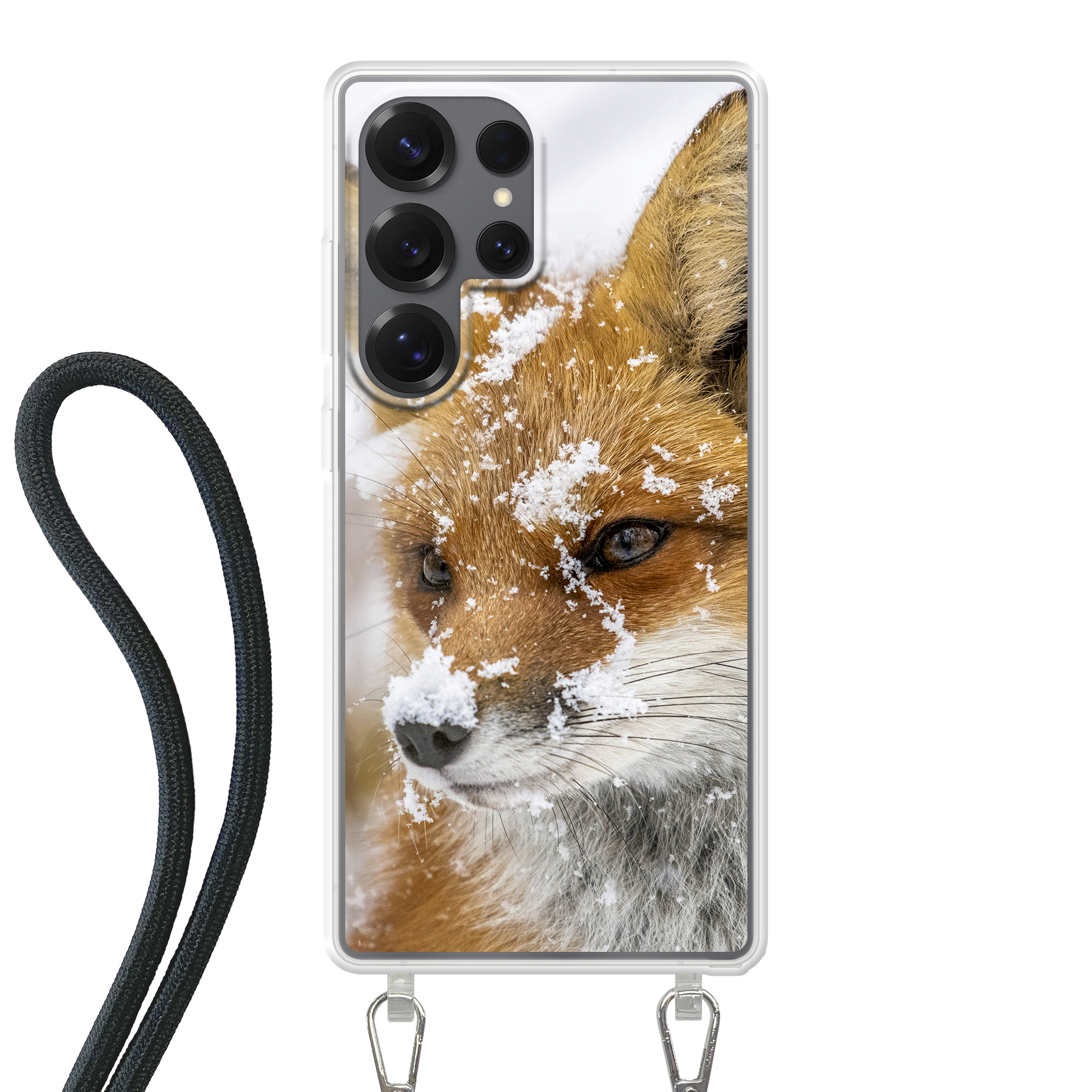 Samsung Galaxy S25 Ultra Crossbody case (back printed, transparent)