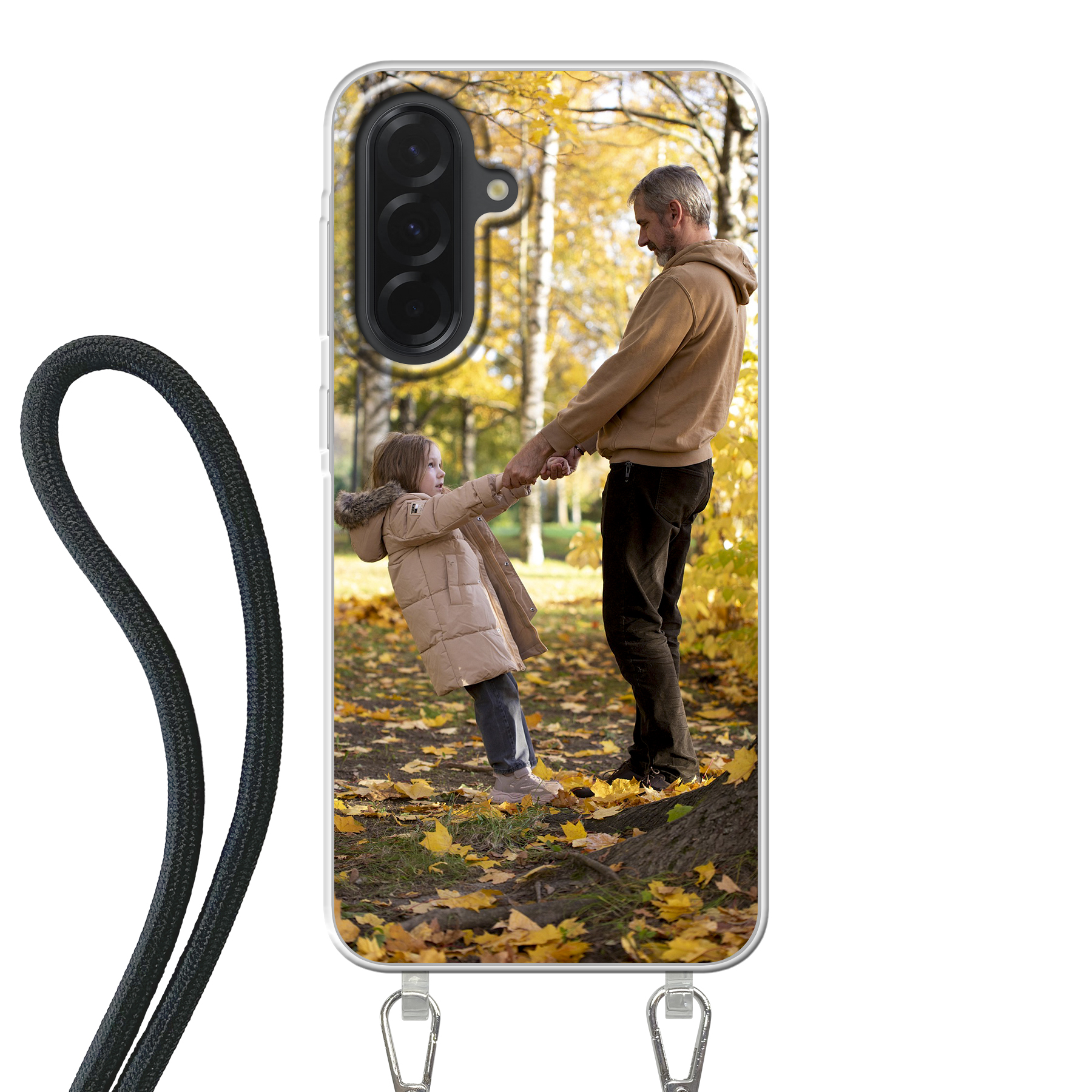 Samsung Galaxy A36 Crossbody case (back printed, transparent)