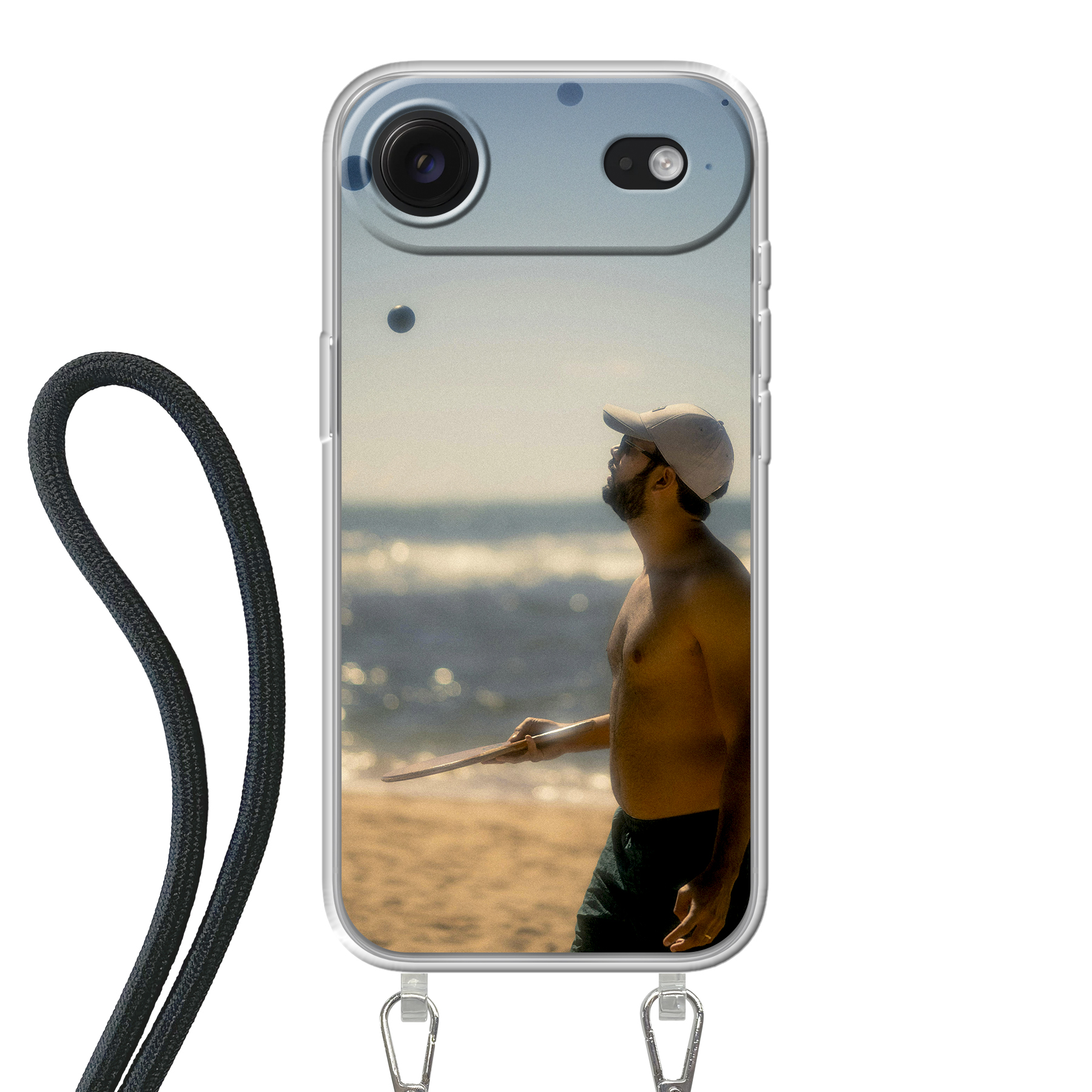 Apple iPhone Air Crossbody case (back printed, transparent)