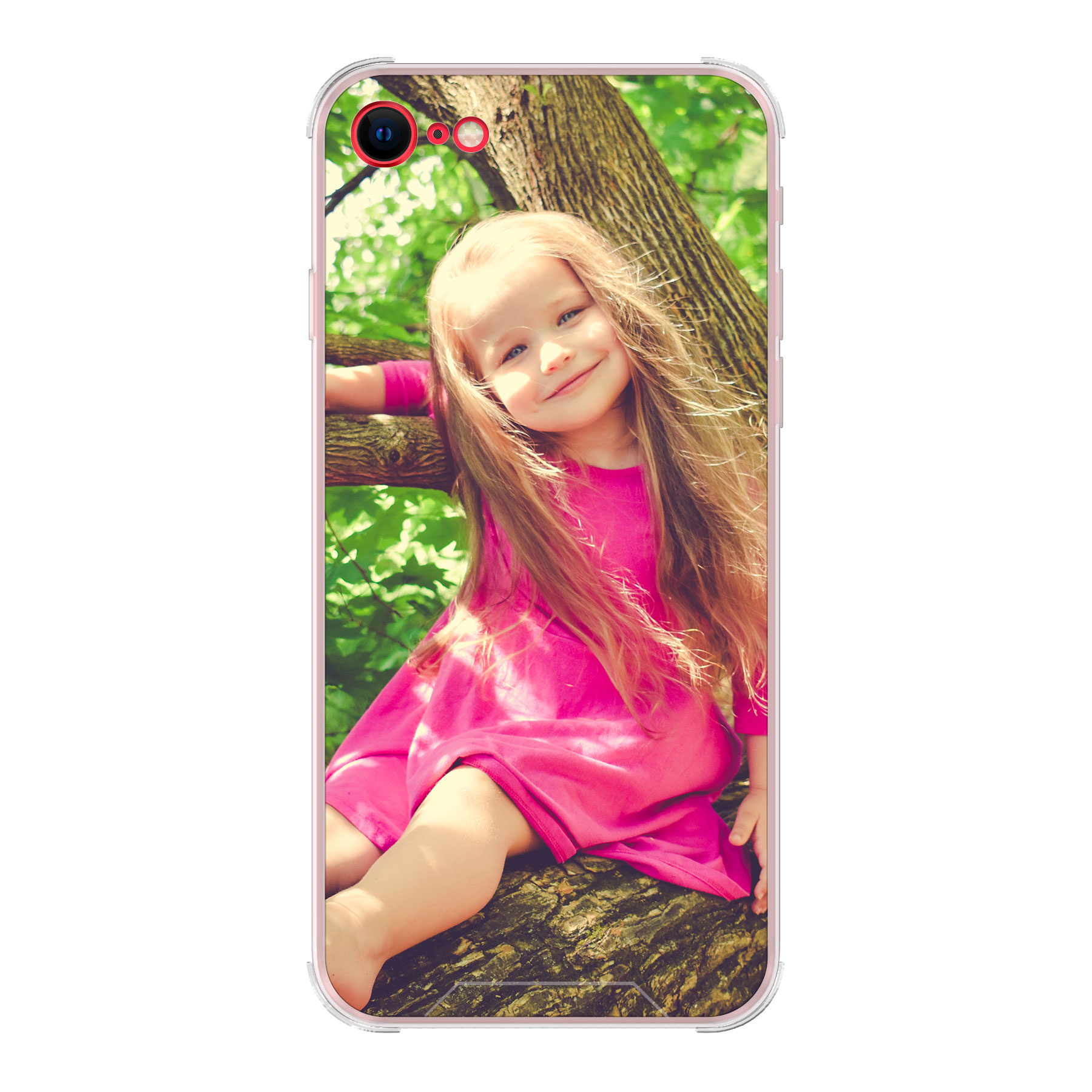 Apple iPhone 7 / 8 / SE (2020) / SE (2022) Bumper case (back printed, transparent)