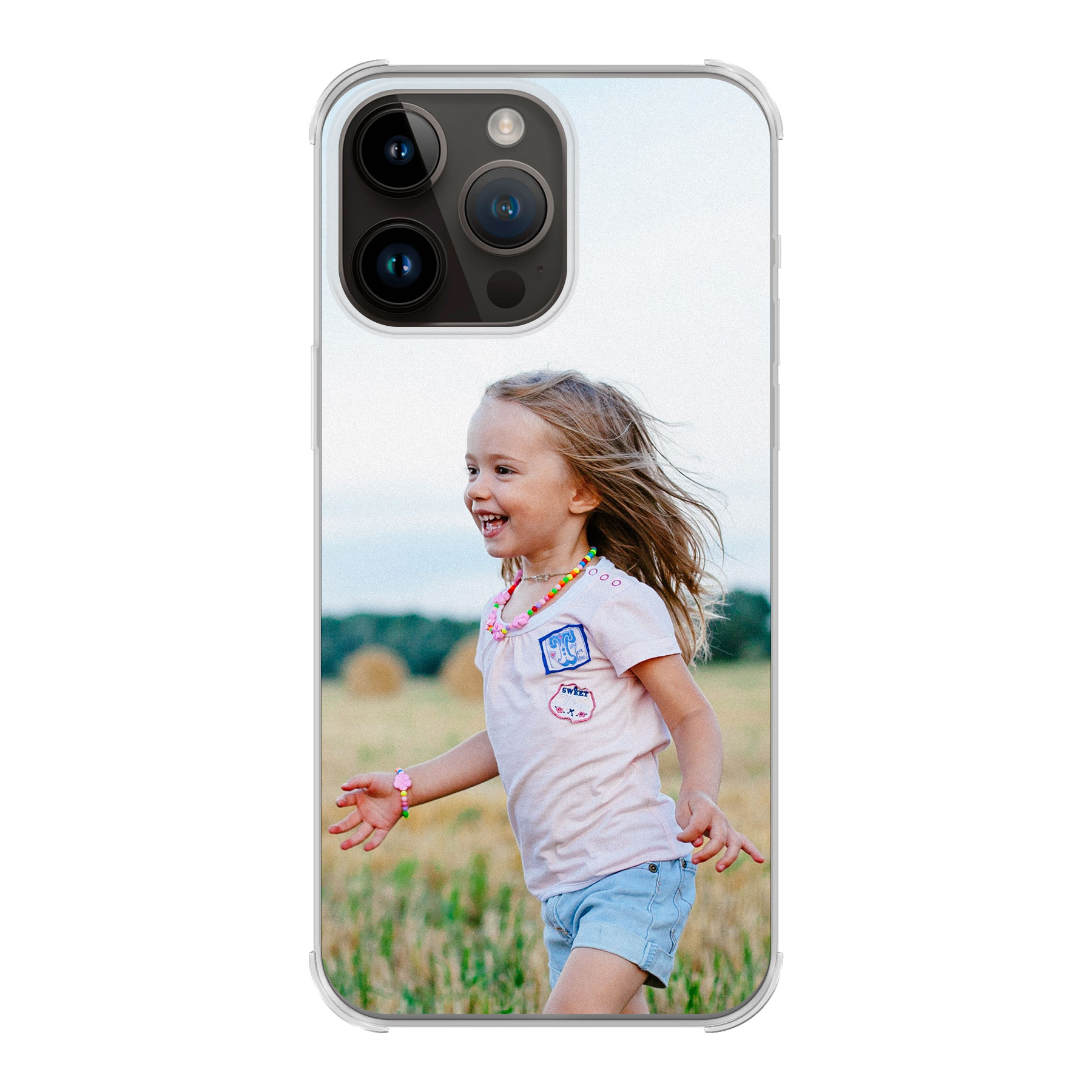 Apple iPhone 14 Pro Max Bumper case (back printed, transparent)