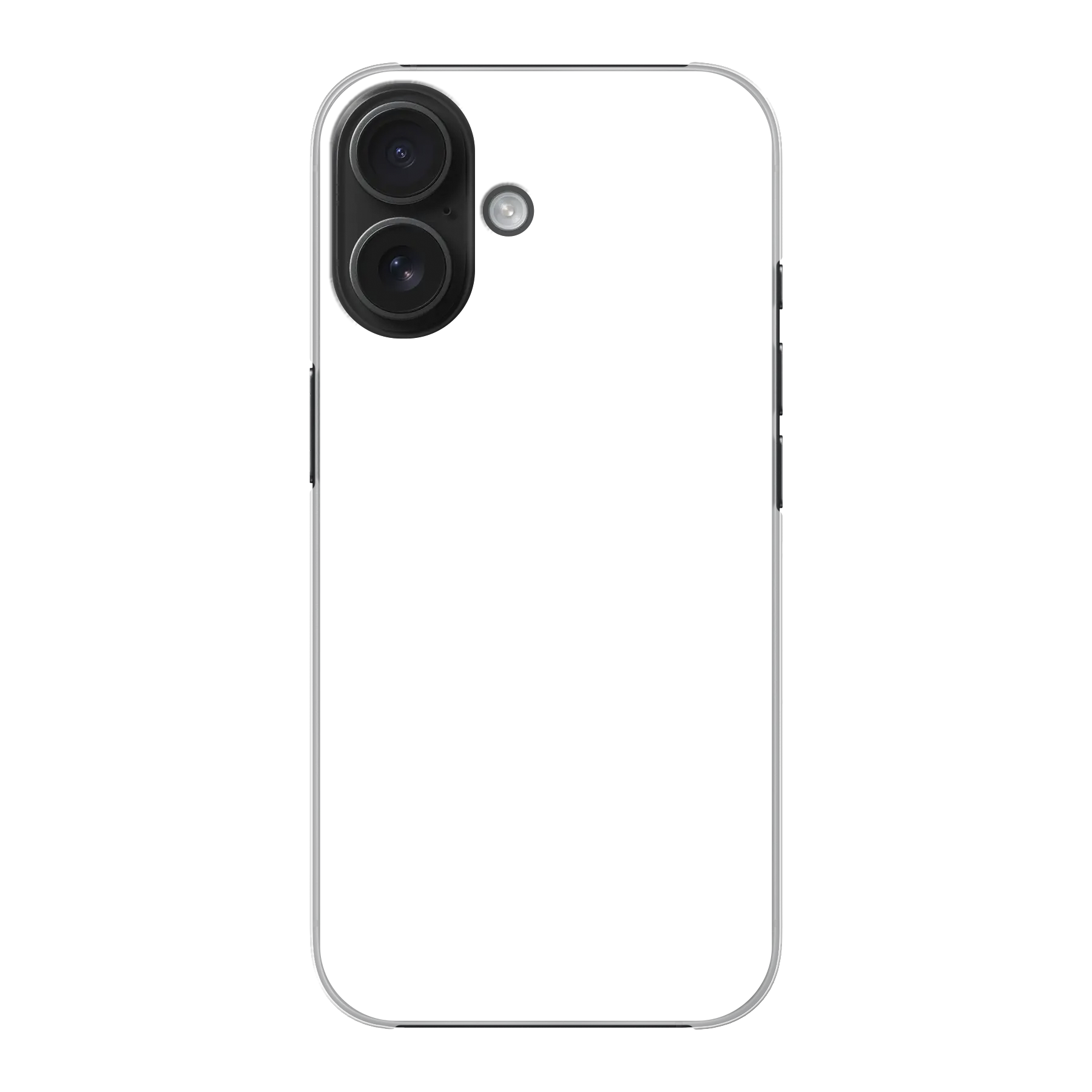 Apple iPhone 16 Hard case (back printed, transparent)