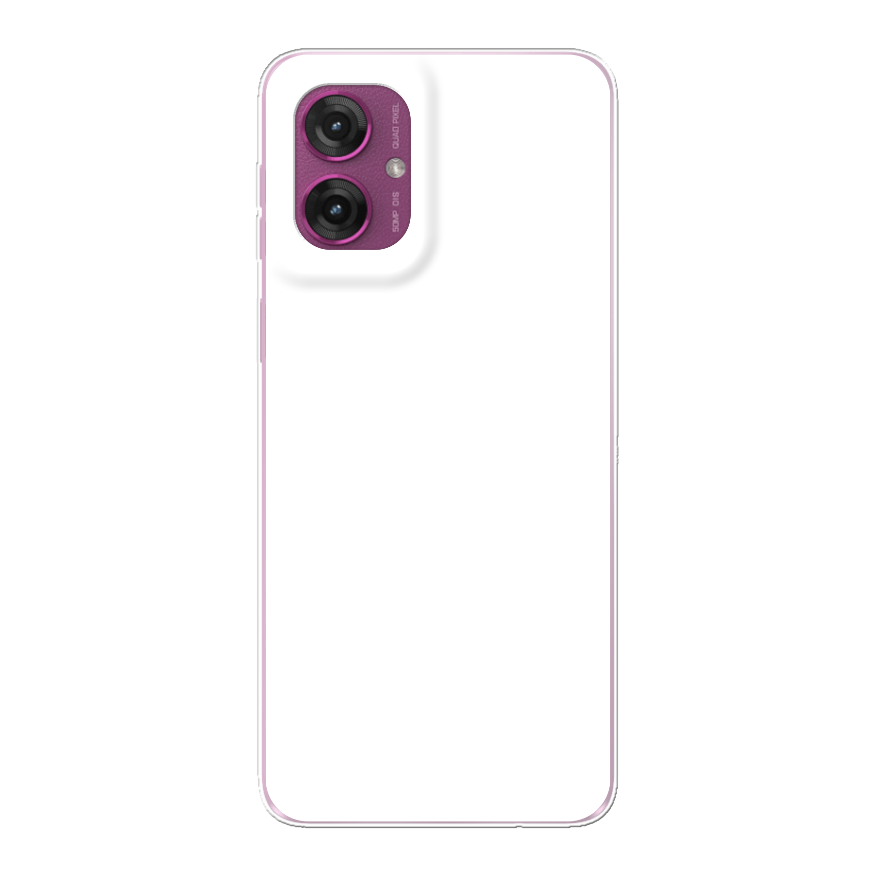 Motorola Moto G55 Soft case (back printed, transparent)