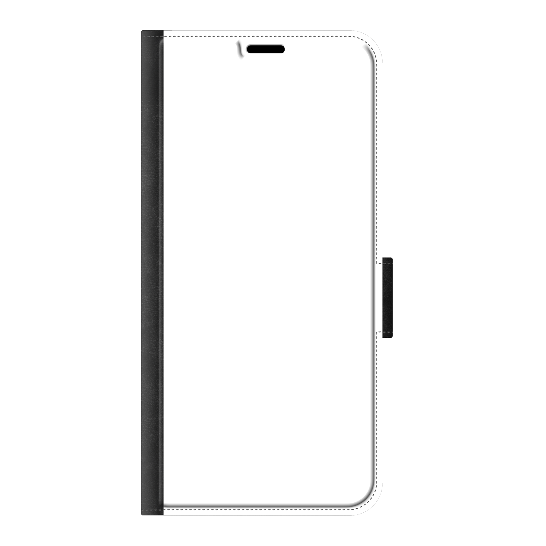 Samsung Galaxy A35 Wallet case (front printed, black)