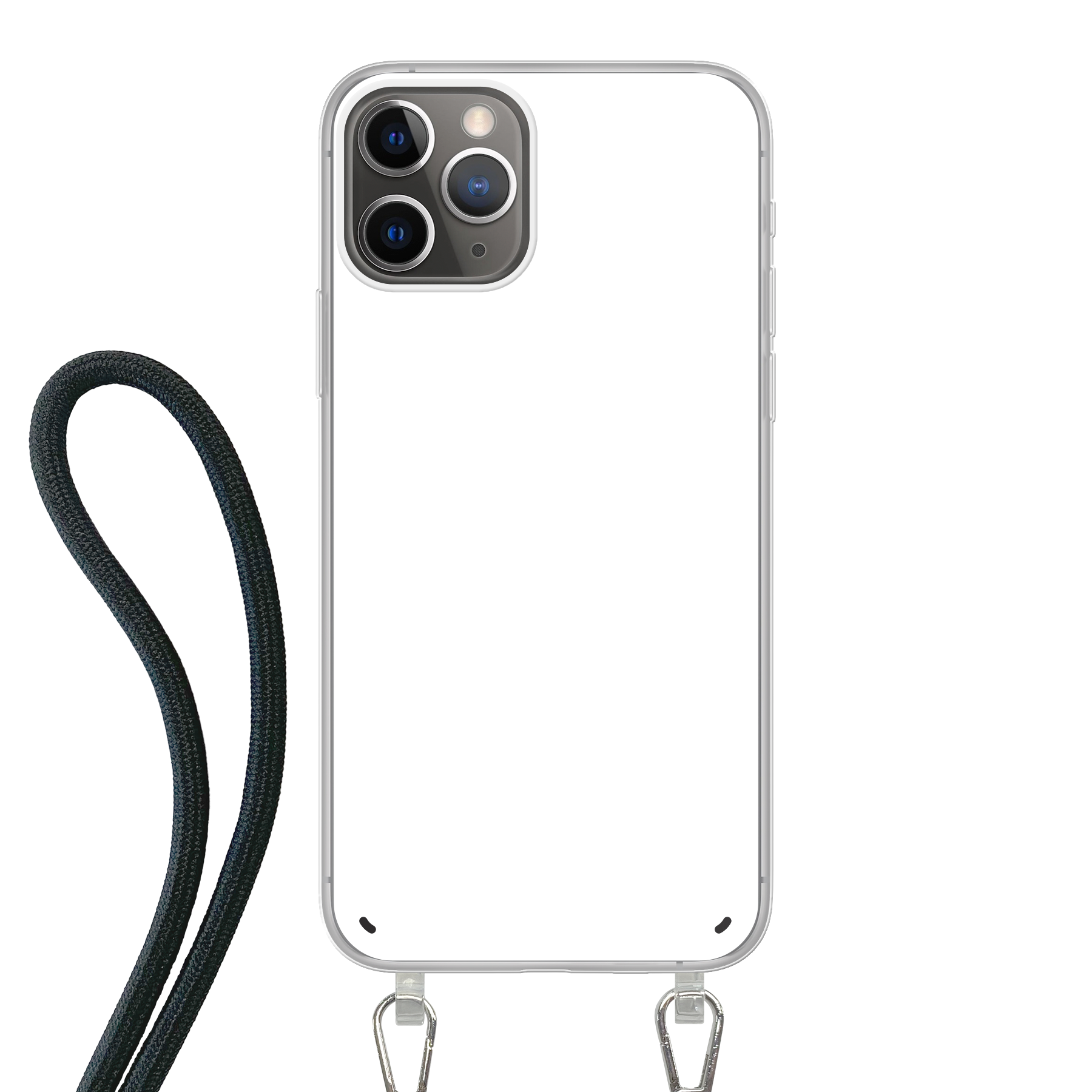 Apple iPhone 11 Pro Crossbody case (back printed, transparent)