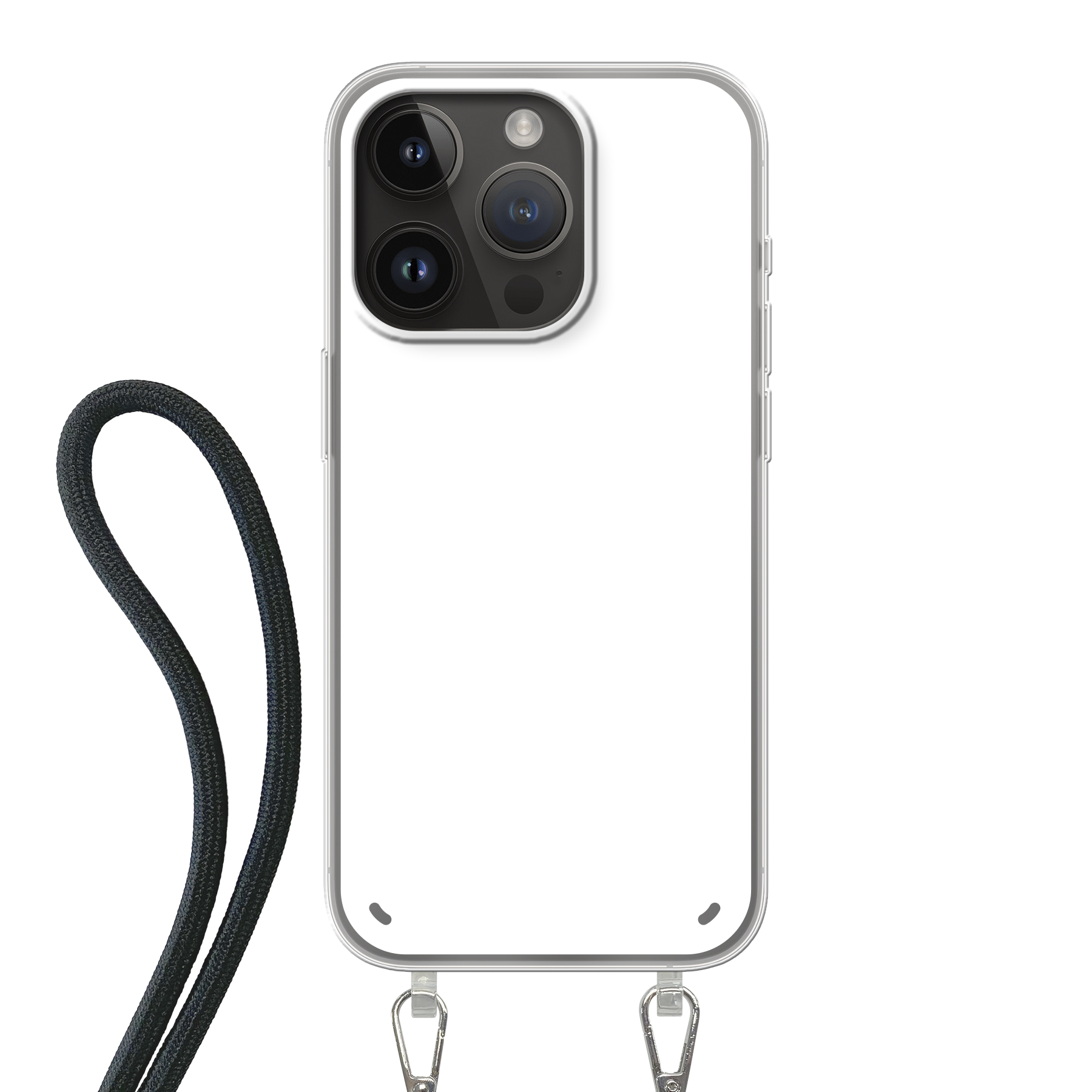 Apple iPhone 14 Pro Crossbody case (back printed, transparent)