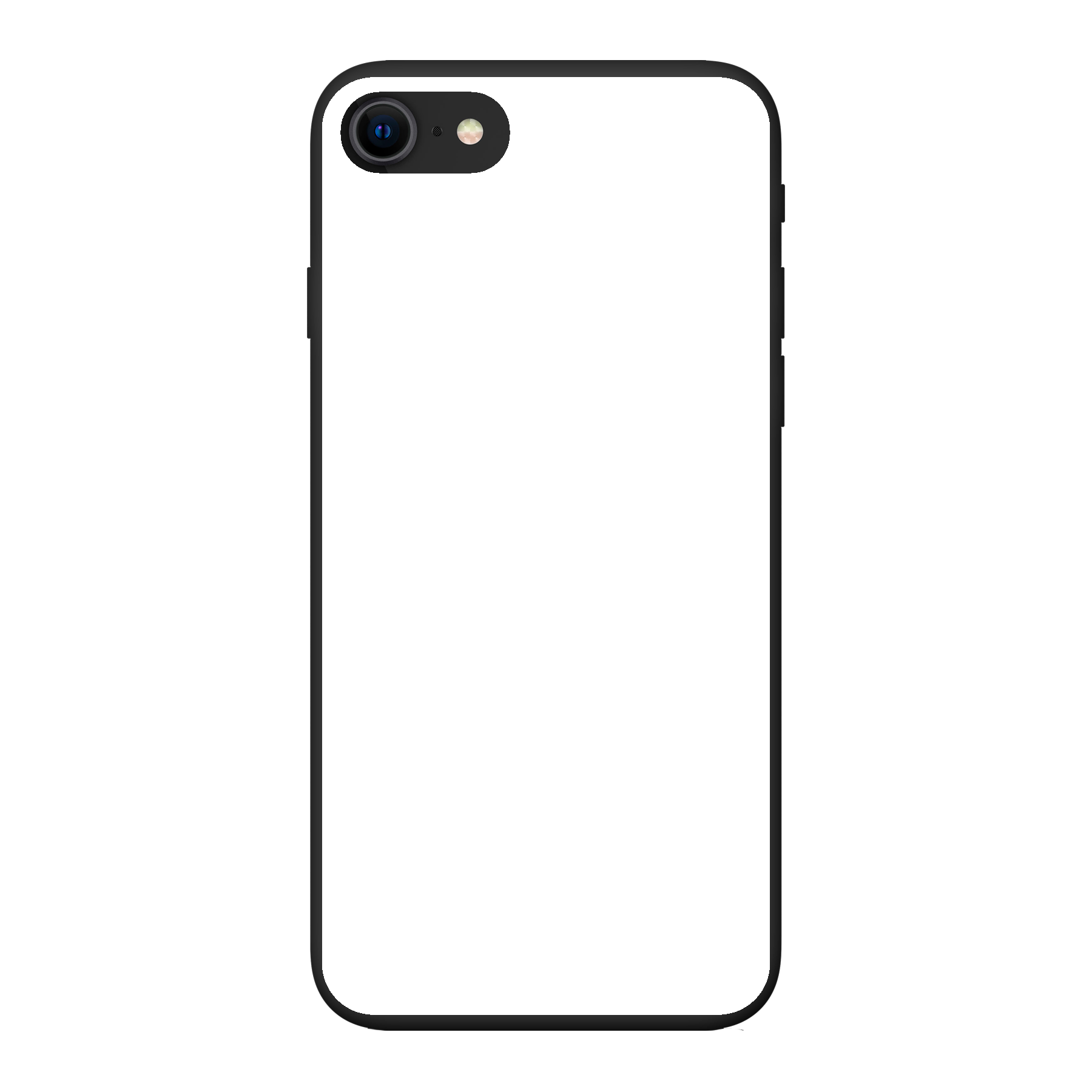 Apple iPhone 7 / 8 / SE (2020) Biodegradable case (back printed, black)