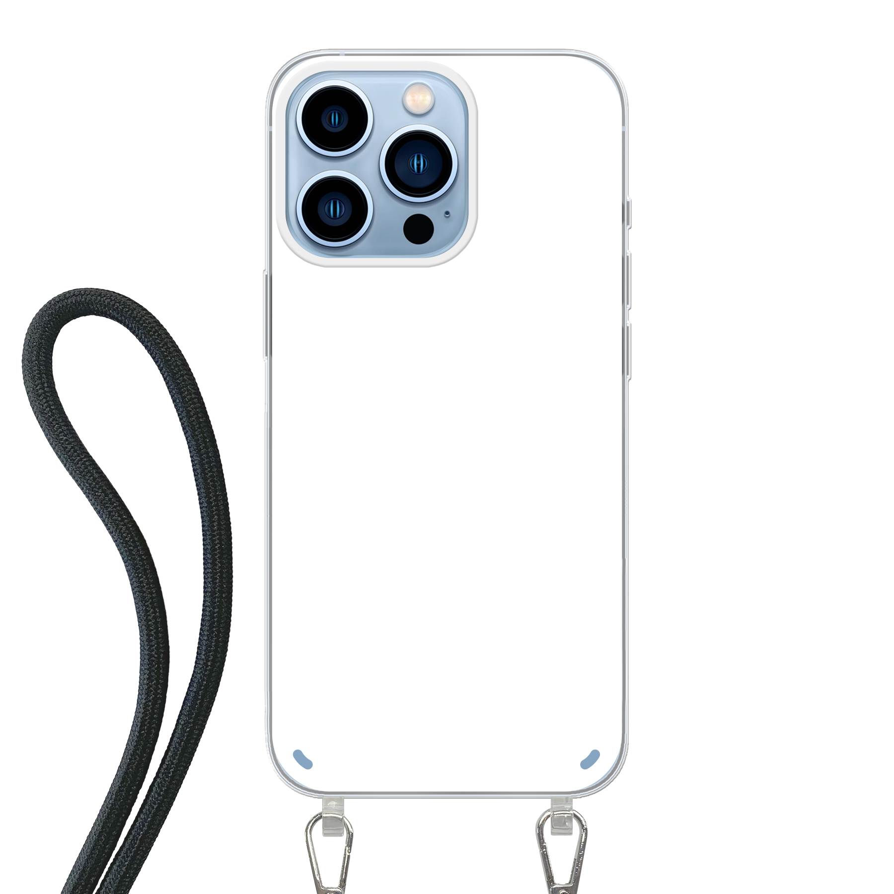 Apple iPhone 13 Pro Crossbody case (back printed, transparent)