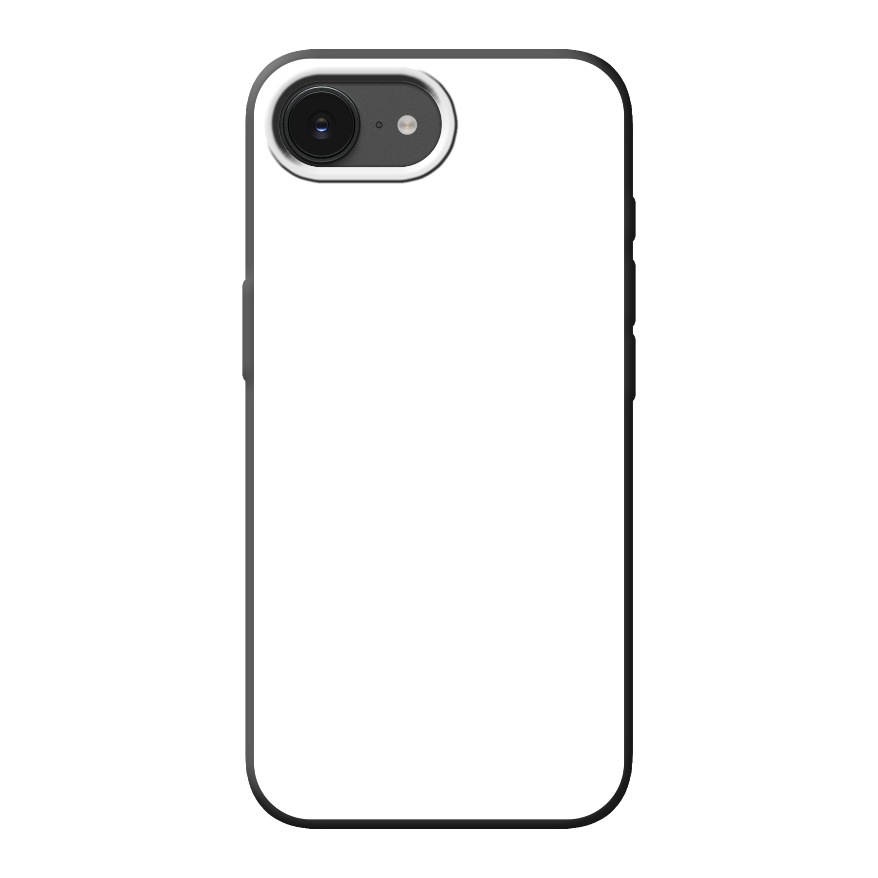 Apple iPhone 16e / iPhone 17e Biodegrable case (back printed, black)